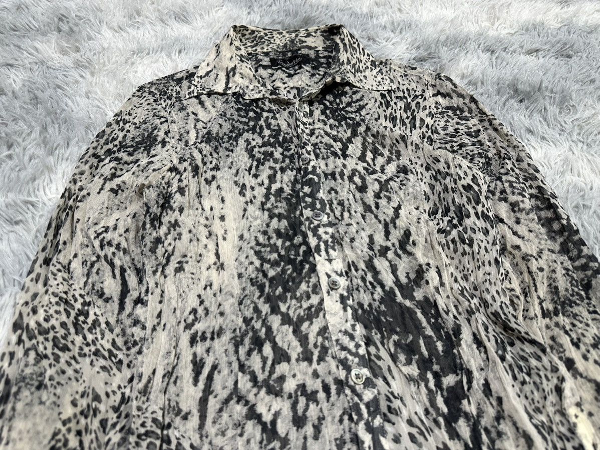 Tornado Mart 🔥Sick Y2K Tornado Mart Leopard Shirt See Through Size US M / EU 48-50 / 2 - 2 Thumbnail