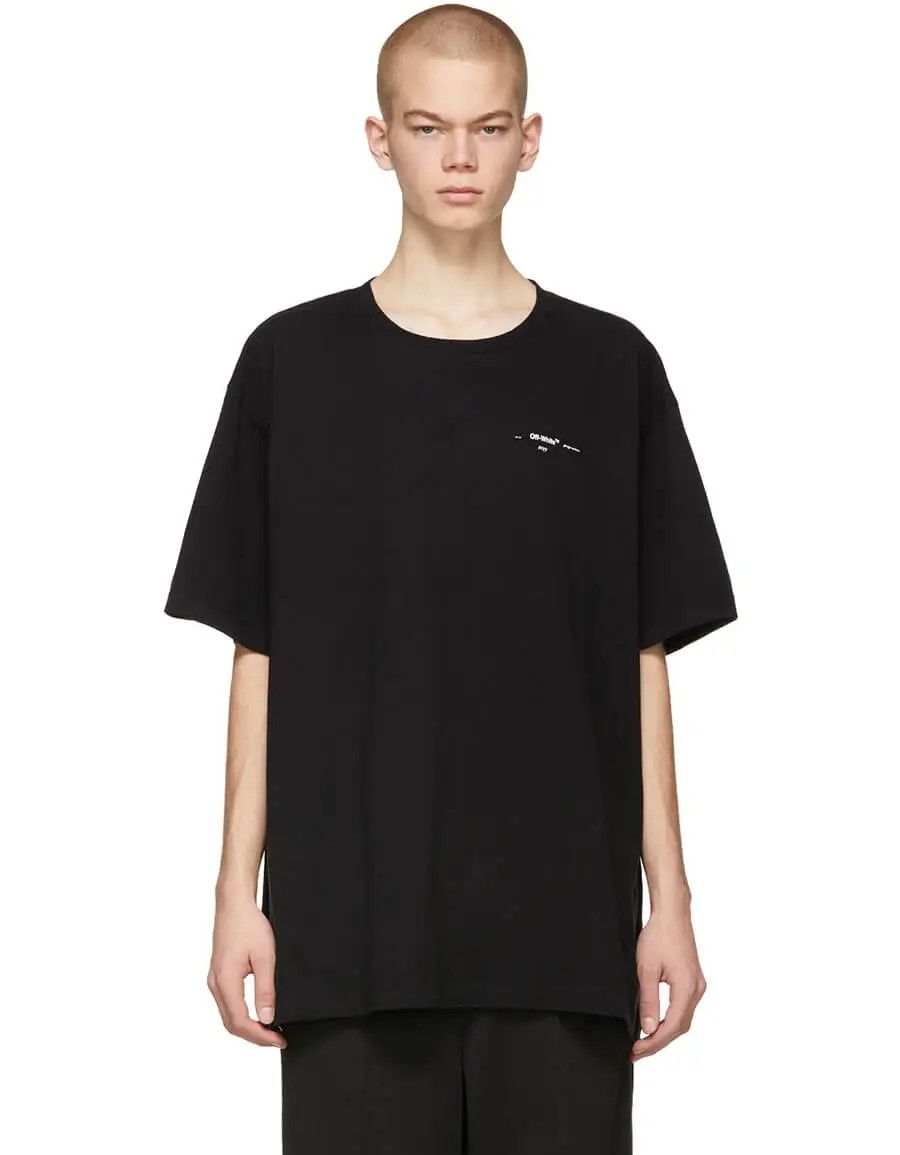 Off-White Black Painting Arrows Oversized T-Shirt Size US XXS / EU 40 - 3 Thumbnail