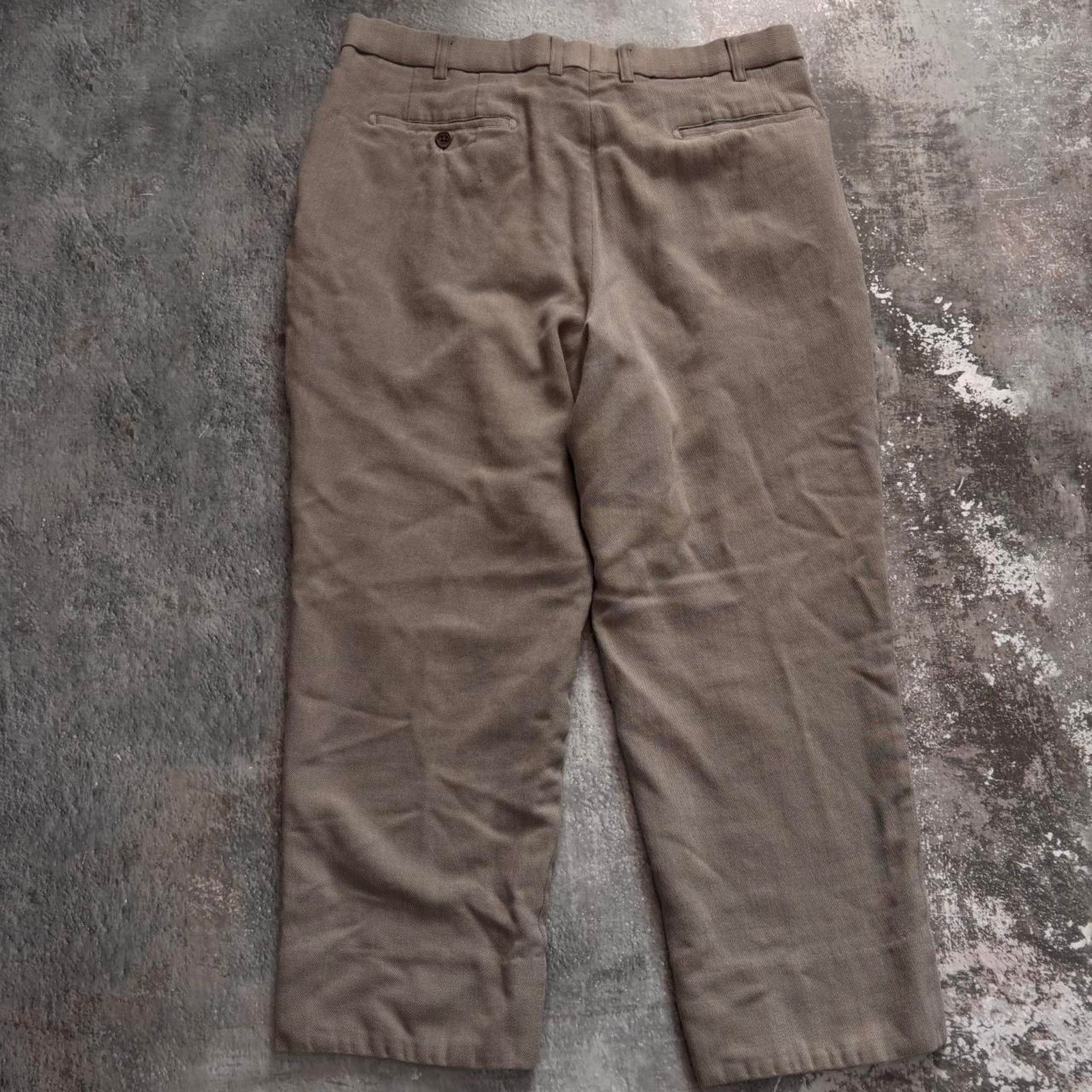 Burberry × Vintage Vintage 80s Burberry Grey Dress Pants. Faded. 33 x 25 Size US 33 - 3 Thumbnail