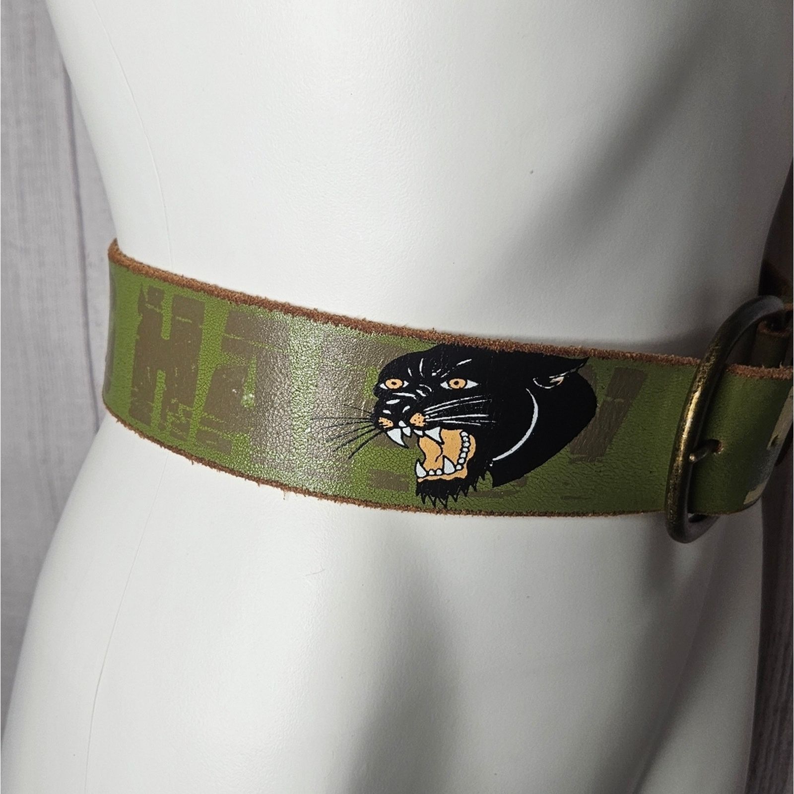 Ed Hardy Vintage Y2K Leather Ed Hardy Belt, size Small Size 32 - 5 Thumbnail