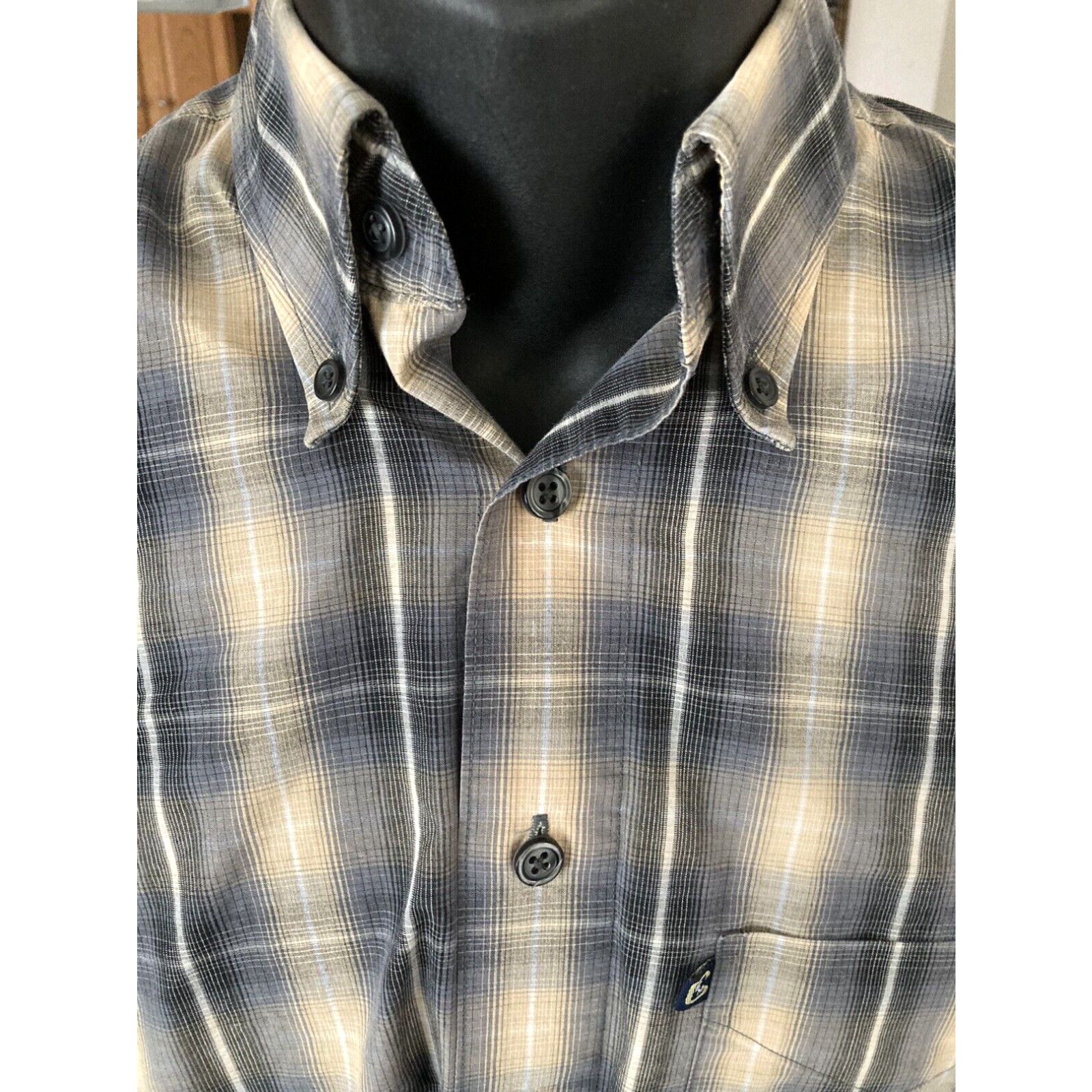 Vintage 39/40 Button Down Plaid Size US M / EU 48-50 / 2 - 3 Thumbnail