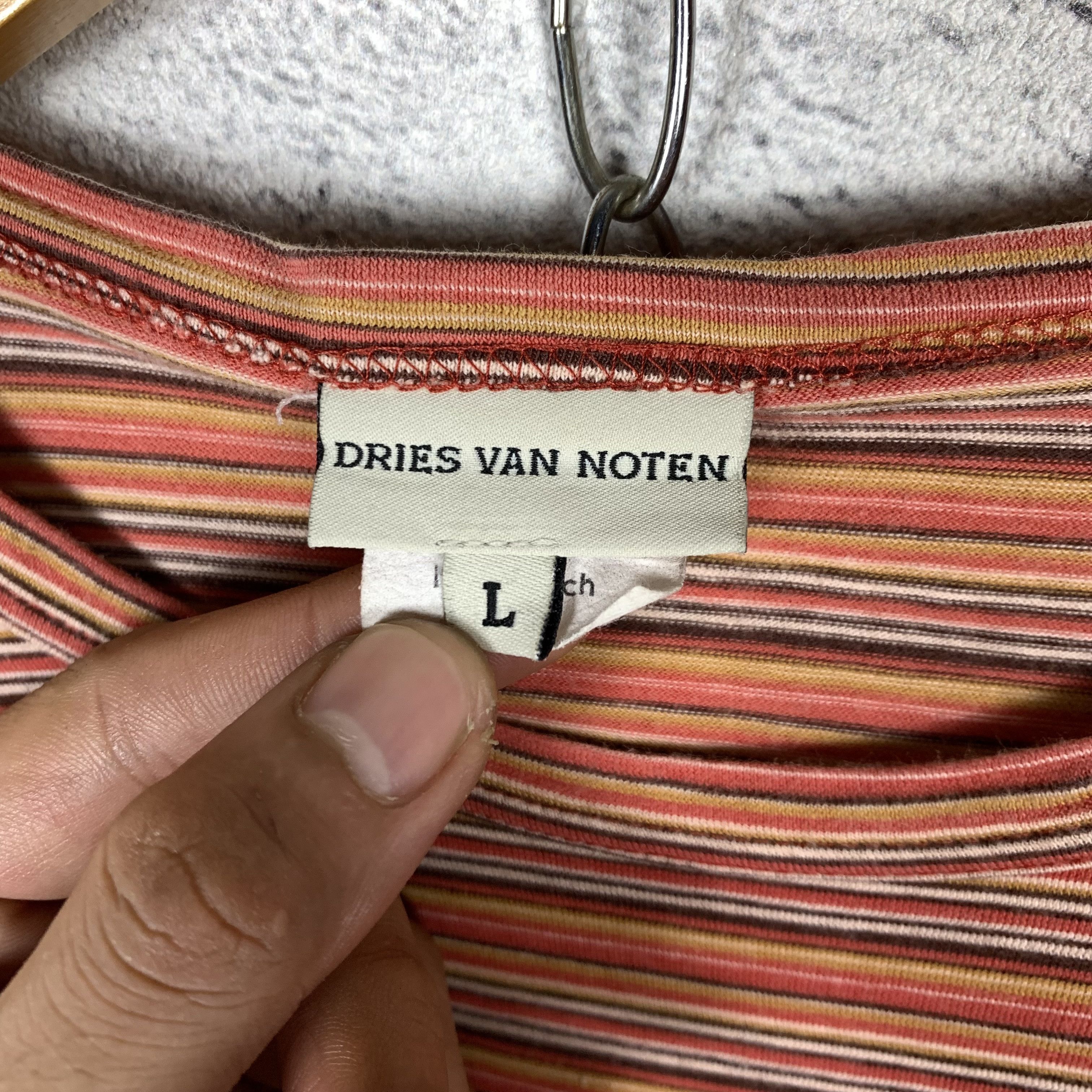 Dries Van Noten Dries Van Noten Stripe Tshirt Size L / US 10 / IT 46 - 4 Thumbnail
