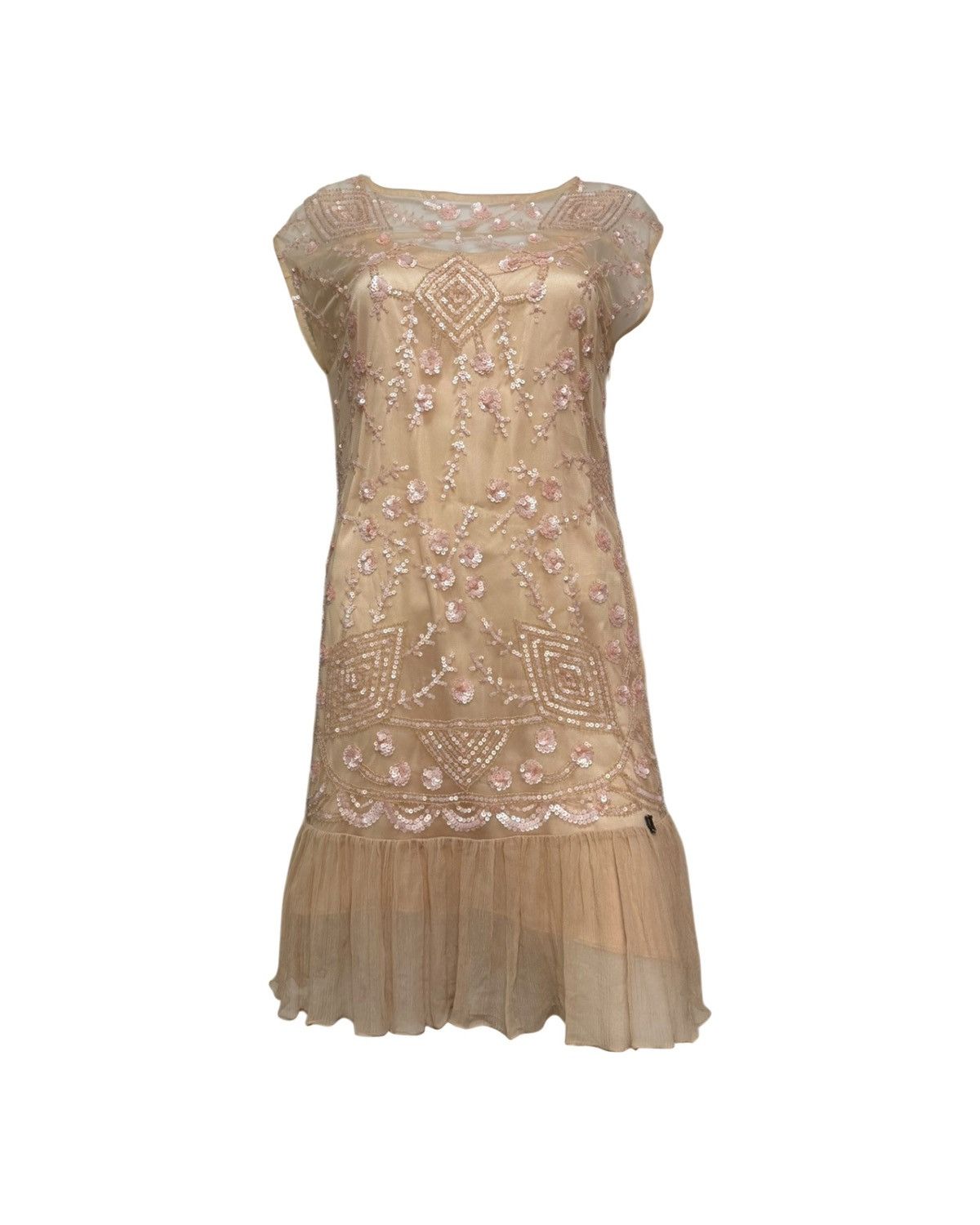 John Galliano JOHN GALLIANO S/S 2008 Lace Sequin Embroidered Flapper Dress Size XS / US 0-2 / IT 36-38 - 1 Thumbnail