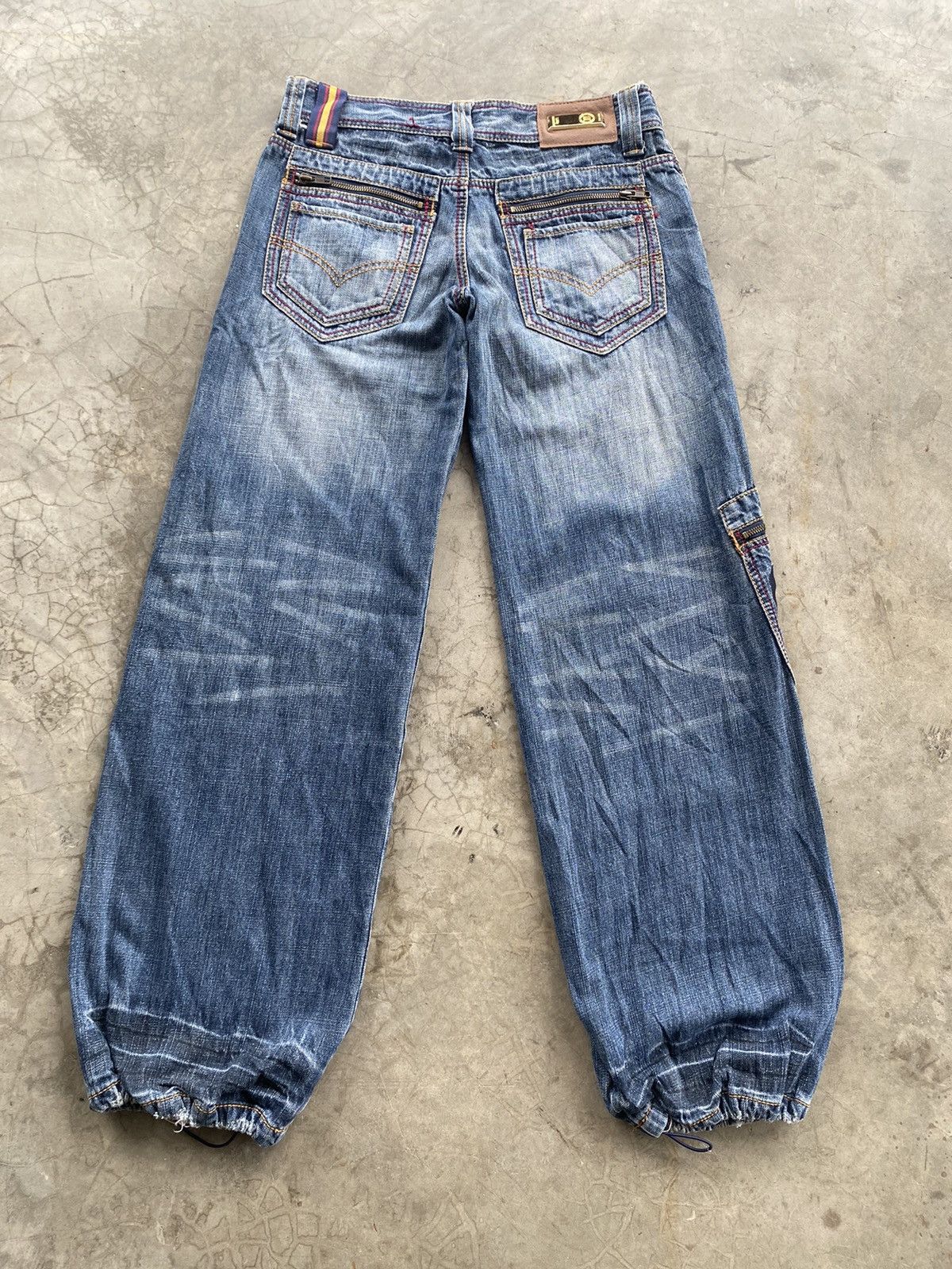 If Six Was Nine × Japanese Brand × Tornado Mart Baggy Jeans Japanese LB-03 Low Rise Ballon Style Size US 31 - 9 Thumbnail