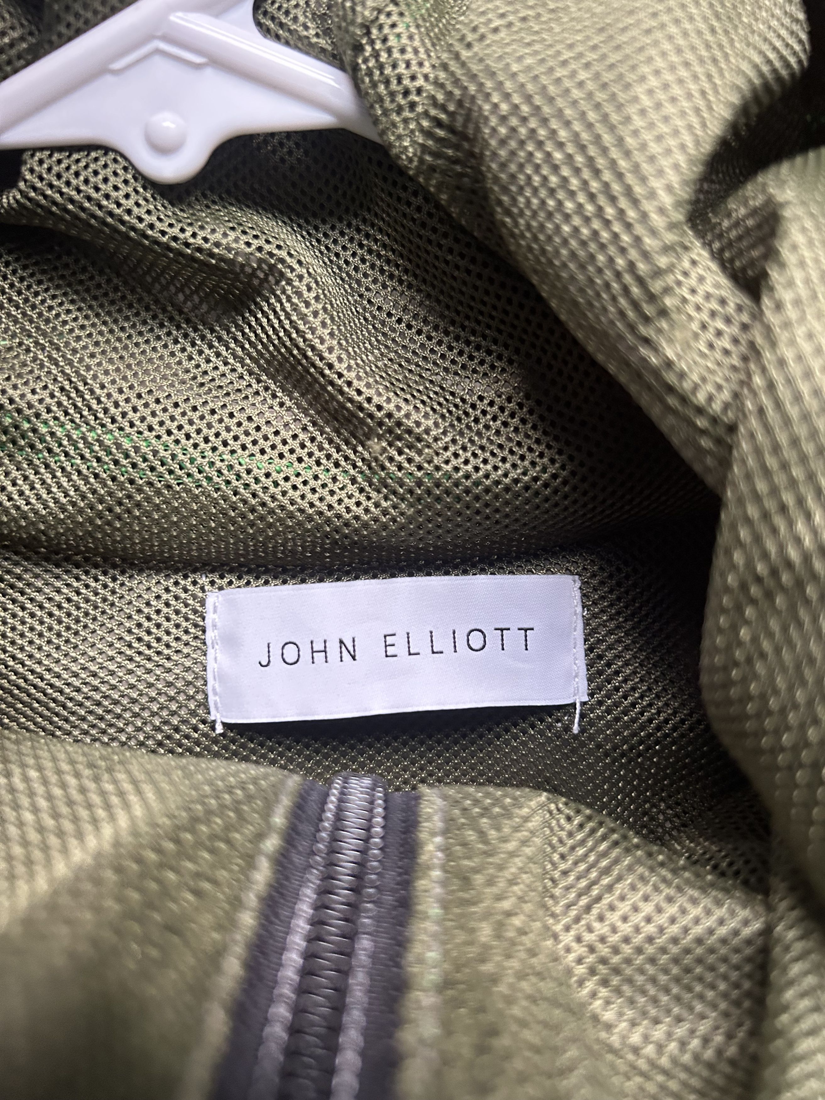 John Elliott John Elliott High Shrunk Nylon Full Zip Olive X Neon Green Size US S / EU 44-46 / 1 - 9 Thumbnail