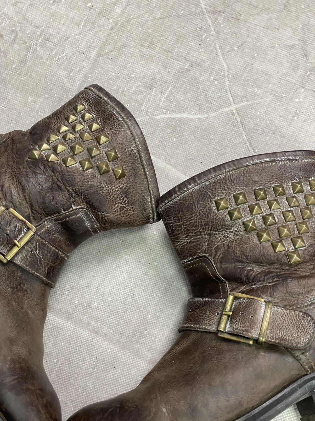ASH Brown ASH metal detailed ankle boots guidi 90s style Size US 7.5 / EU 40-41 - 13 Thumbnail