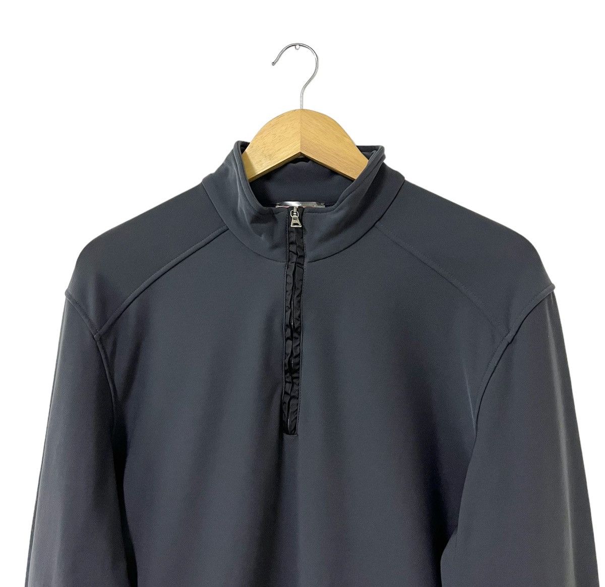 Prada PRADA HALF ZIPPER LOGO GREY DESIGNER SPORTSWEAR JACKET Size US M / EU 48-50 / 2 - 3 Thumbnail