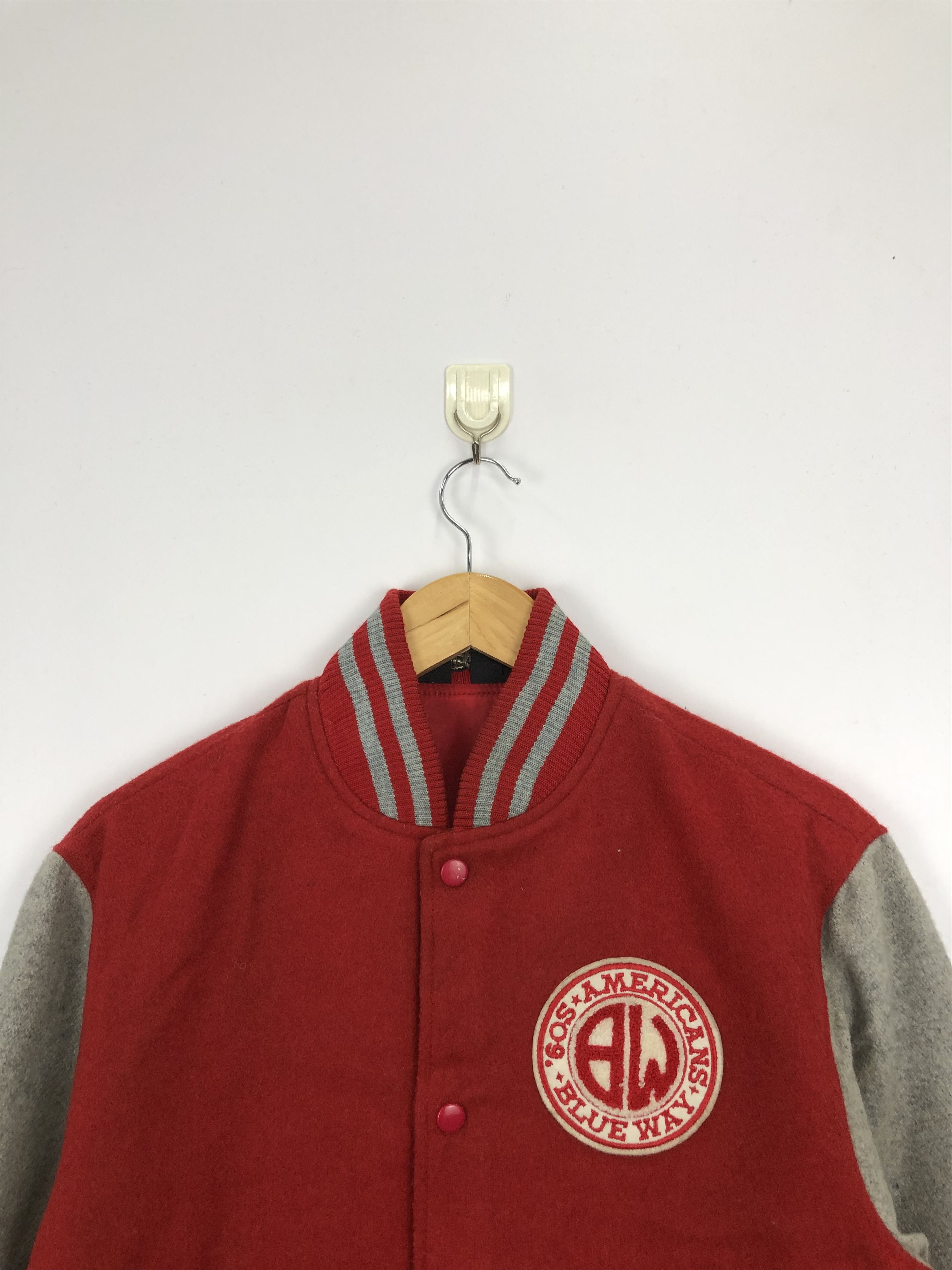 Vintage Vintage Americans Blue Way Red Varsity Jacket V0367 Size US M / EU 48-50 / 2 - 2 Thumbnail
