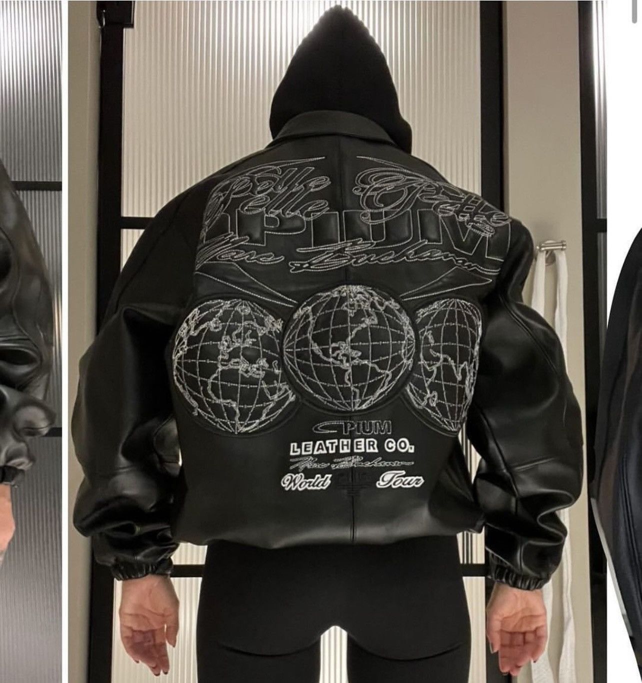 Pelle Pelle Pelle Pelle x Opium 3 Globe Worldwide Jacket | Grailed
