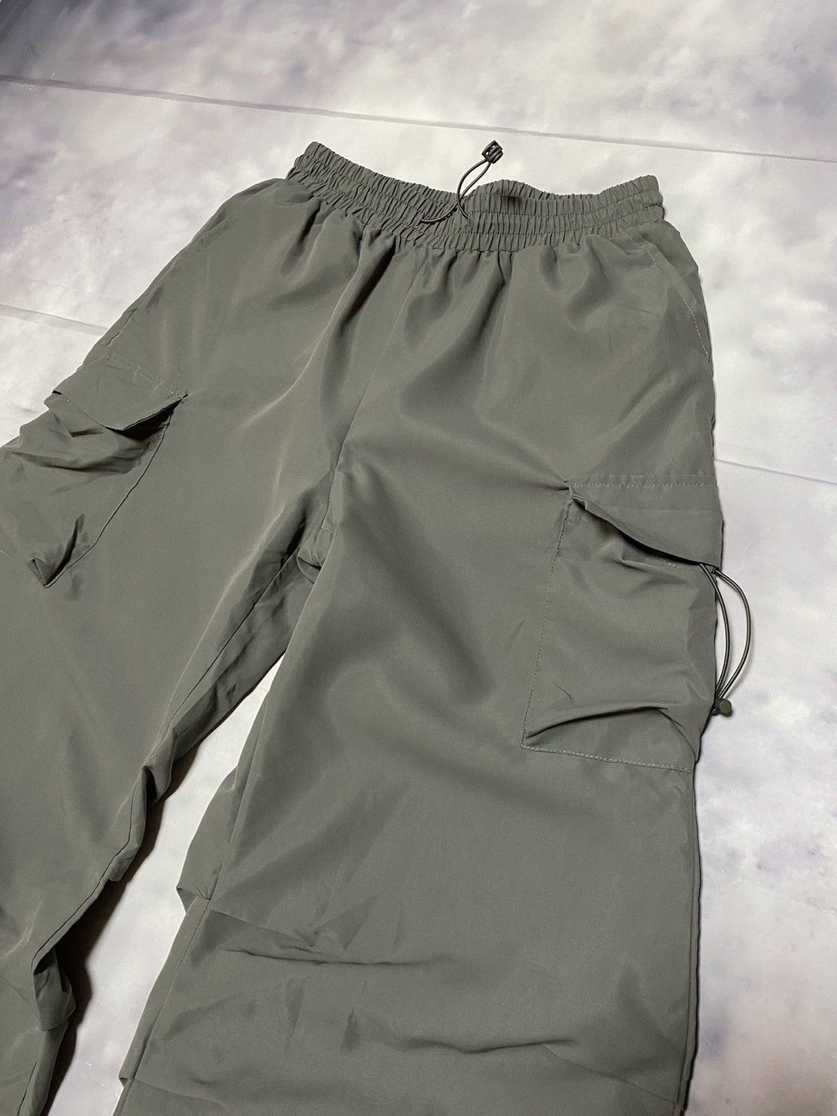 Japanese Brand × Vintage Parachute Grey Pants Baggy Size US 38 / EU 54 - 6 Thumbnail
