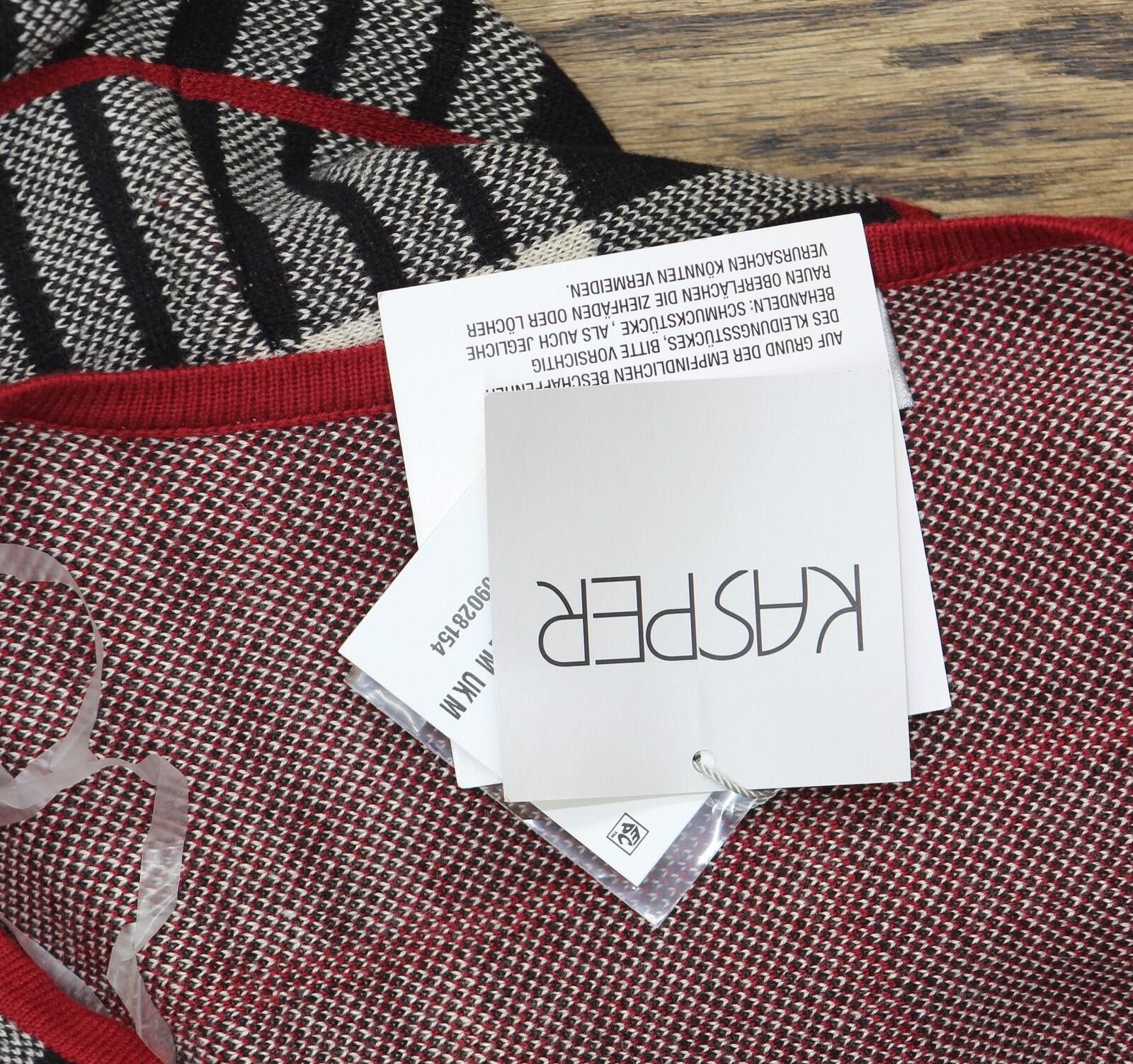 Other Nwt Kasper Plaid Cardigan Sweater 10916789 Black Multi M Size M / US 6-8 / IT 42-44 - 3 Thumbnail