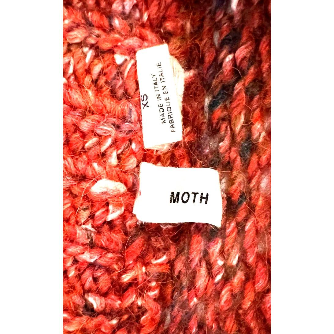 Anthropologie Anthropologie Moth Womens Wool Mock Neck Red Sweater Size XS Size XS / US 0-2 / IT 36-38 - 4 Thumbnail