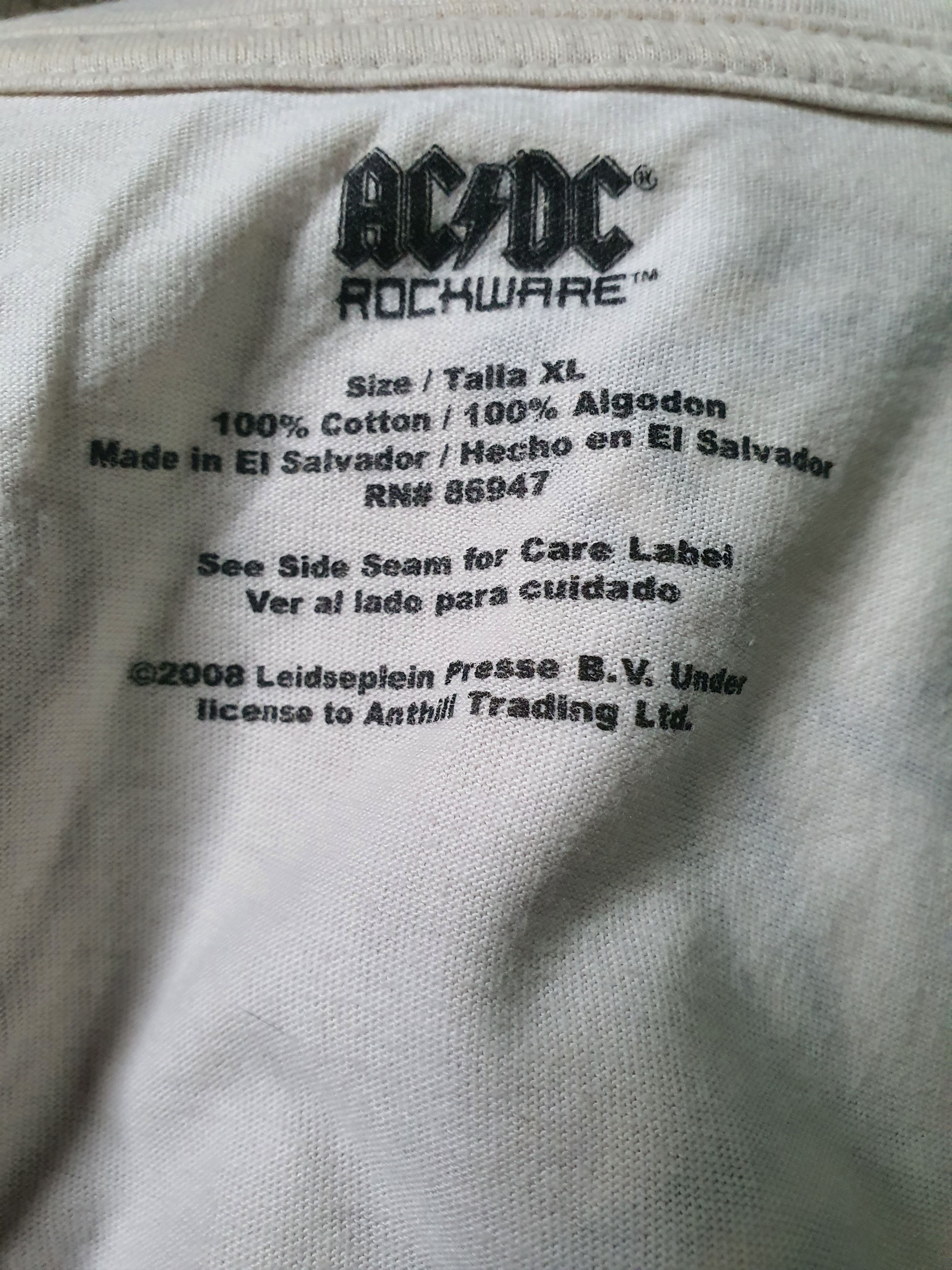 AC/DC Acdc XL Red Hot Chili Peppers Nine inch Nails Slipknot Size US XL / EU 56 / 4 - 6 Thumbnail