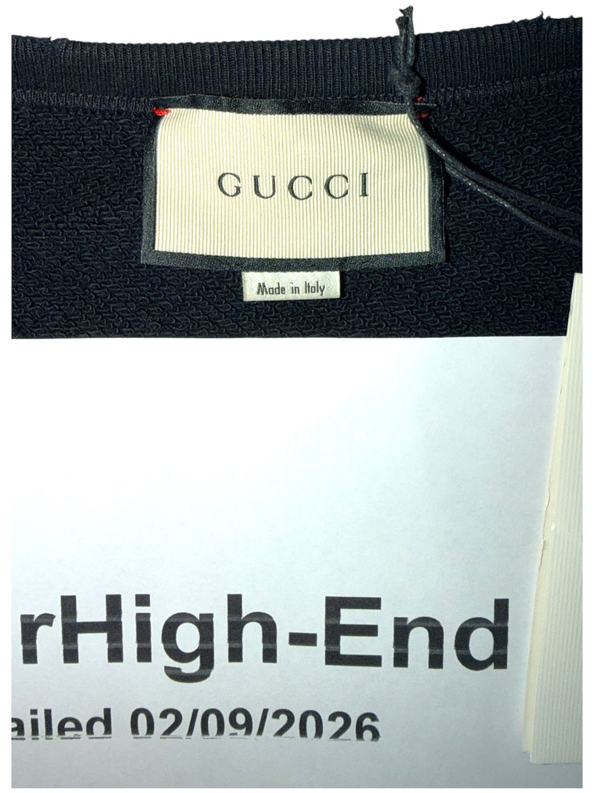 Gucci Gucci S Logo Black Cotton Long Sleeves Sweatshirt Crewneck Size US S / EU 44-46 / 1 - 4 Thumbnail