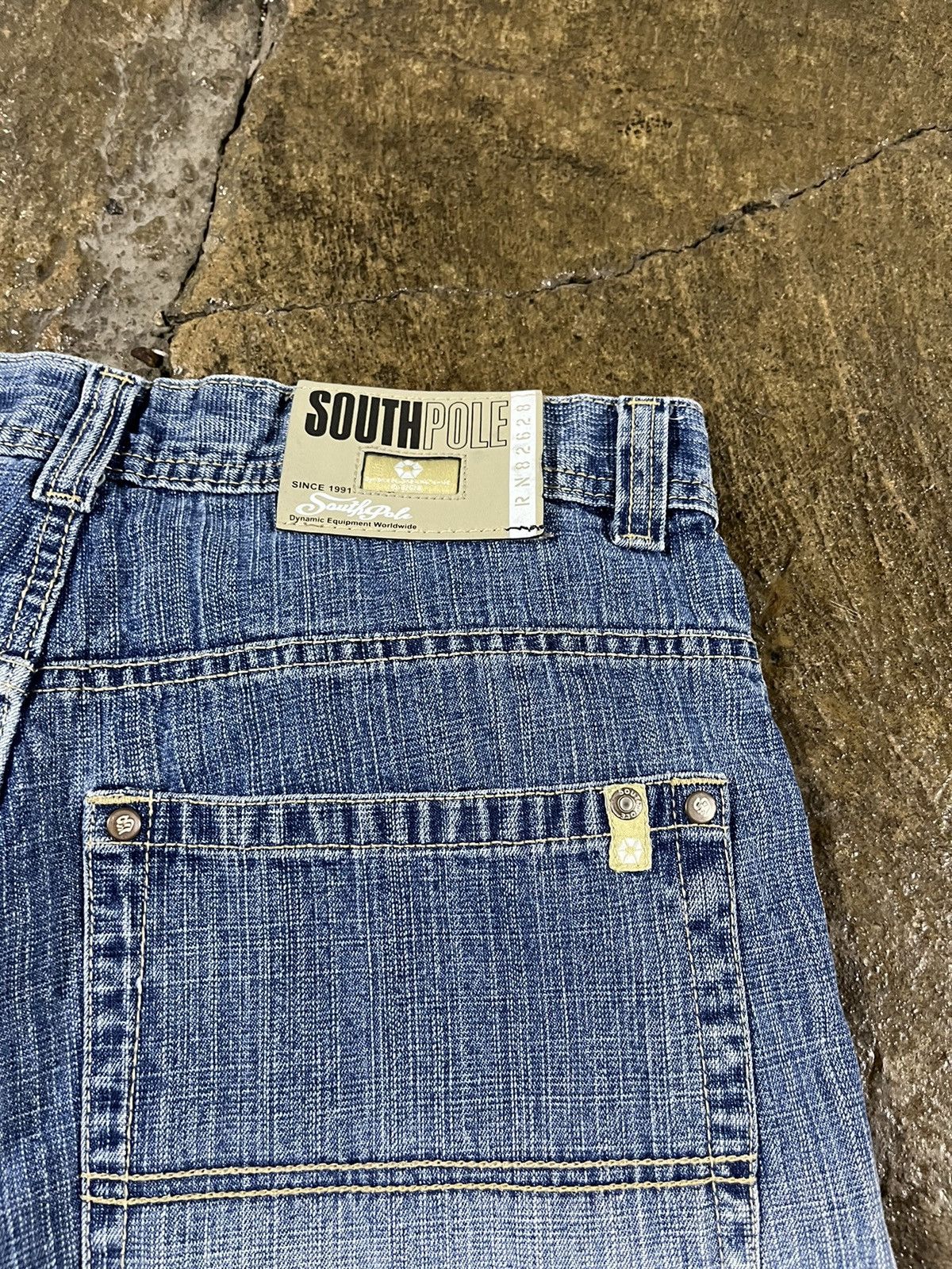 JNCO × Southpole × Vintage Crazy Y2K Southpole Baggy Jorts Faded Grunge Skater Shorts Size US 34 / EU 50 - 4 Thumbnail