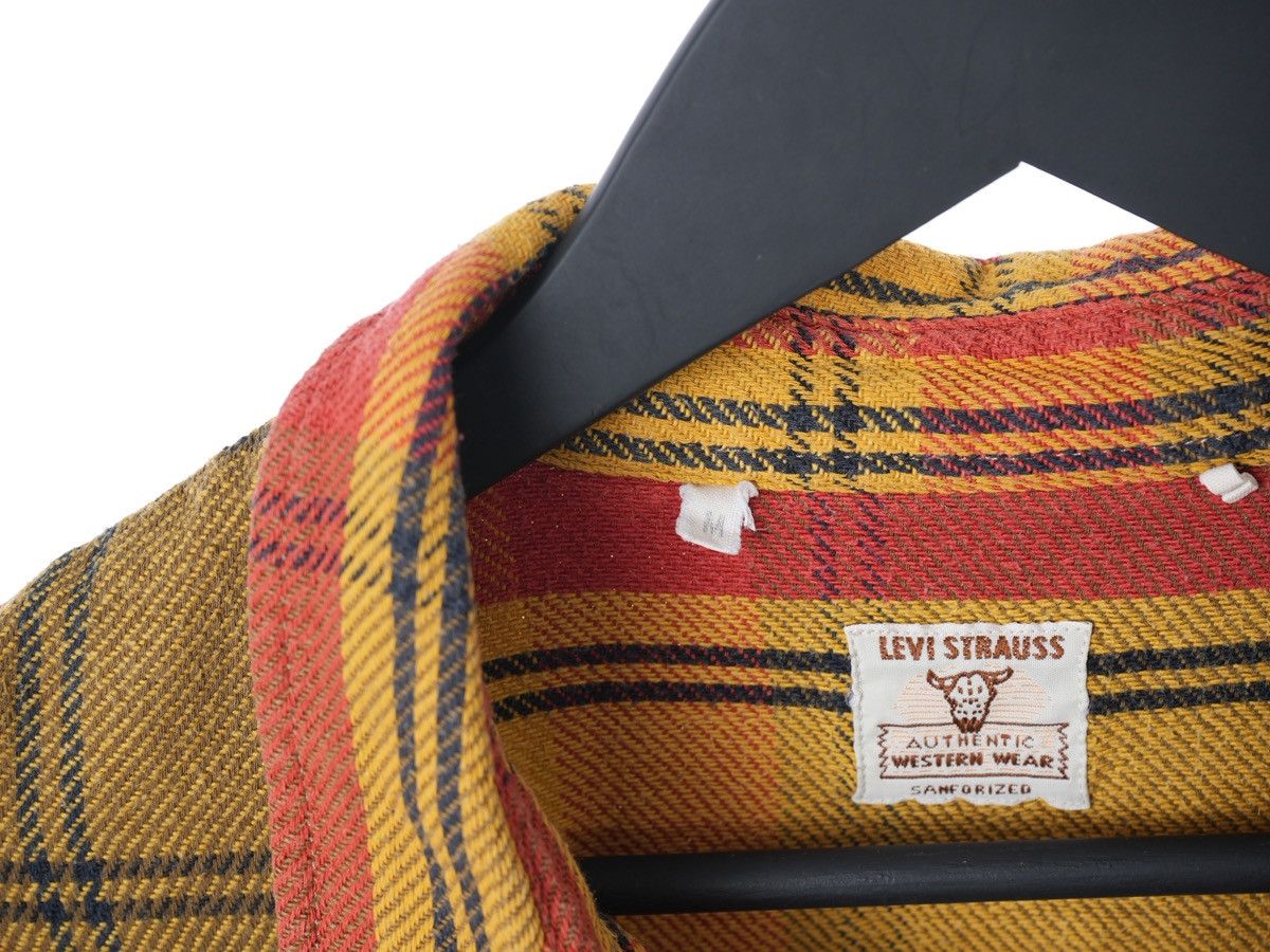 Levi's Vintage Clothing Levis authentic western wear sanforized shirt flannel M Size US M / EU 48-50 / 2 - 3 Thumbnail