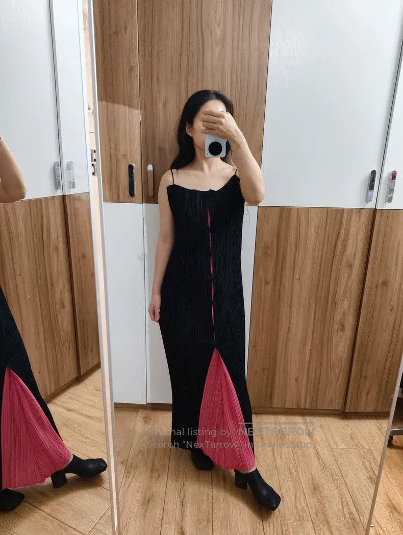 Issey Miyake Issey Miyake Main Line Velvet Slip Dress Size M / US 6-8 / IT 42-44 - 1 Thumbnail
