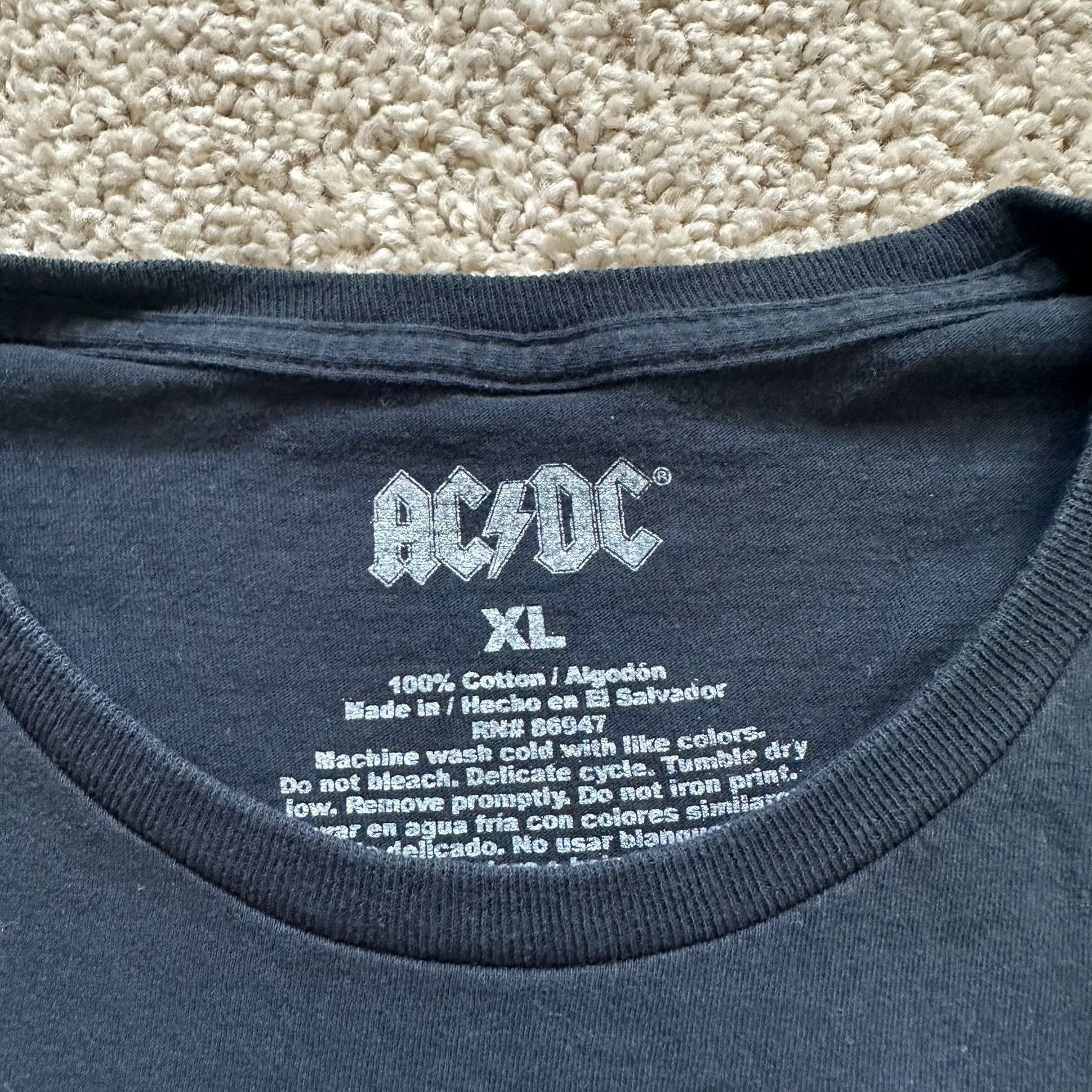 AC/DC AC/DC Back in Black T-Shirt Heavy Metal Rock Band Logo Punk Size US XL / EU 56 / 4 - 3 Thumbnail