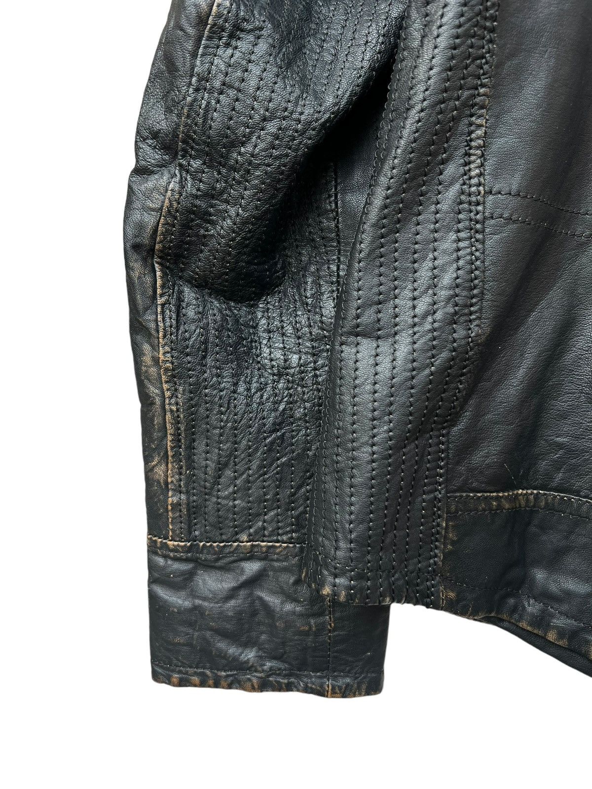 Japanese Brand Bondage Politix Multipocket Patchwork Punk Leather Jacket Size US L / EU 52-54 / 3 - 10 Thumbnail