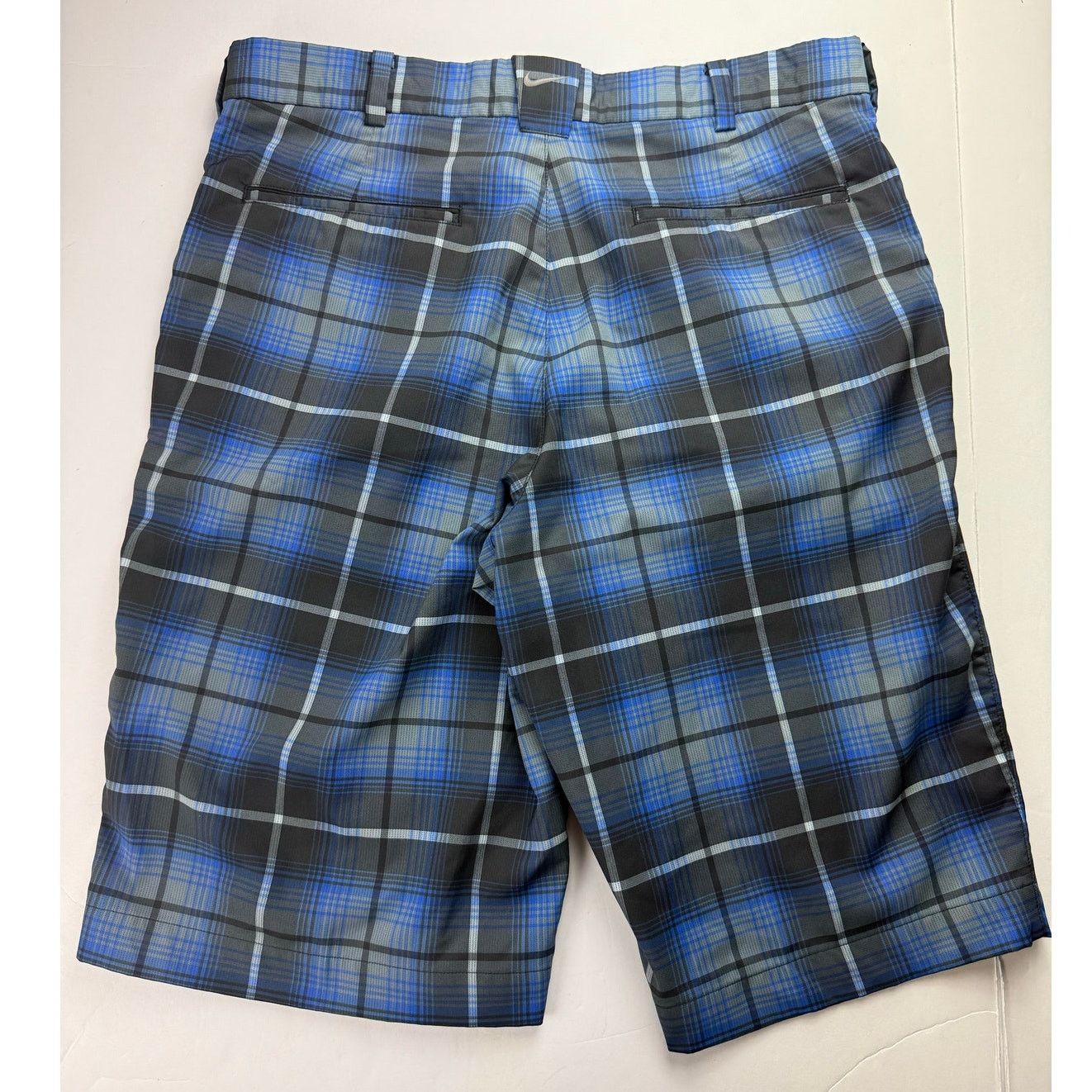 Nike Nike Golf DRI-FIT Men's Blue Plaid Shorts - Size 32/M Size US 32 / EU 48 - 6 Thumbnail