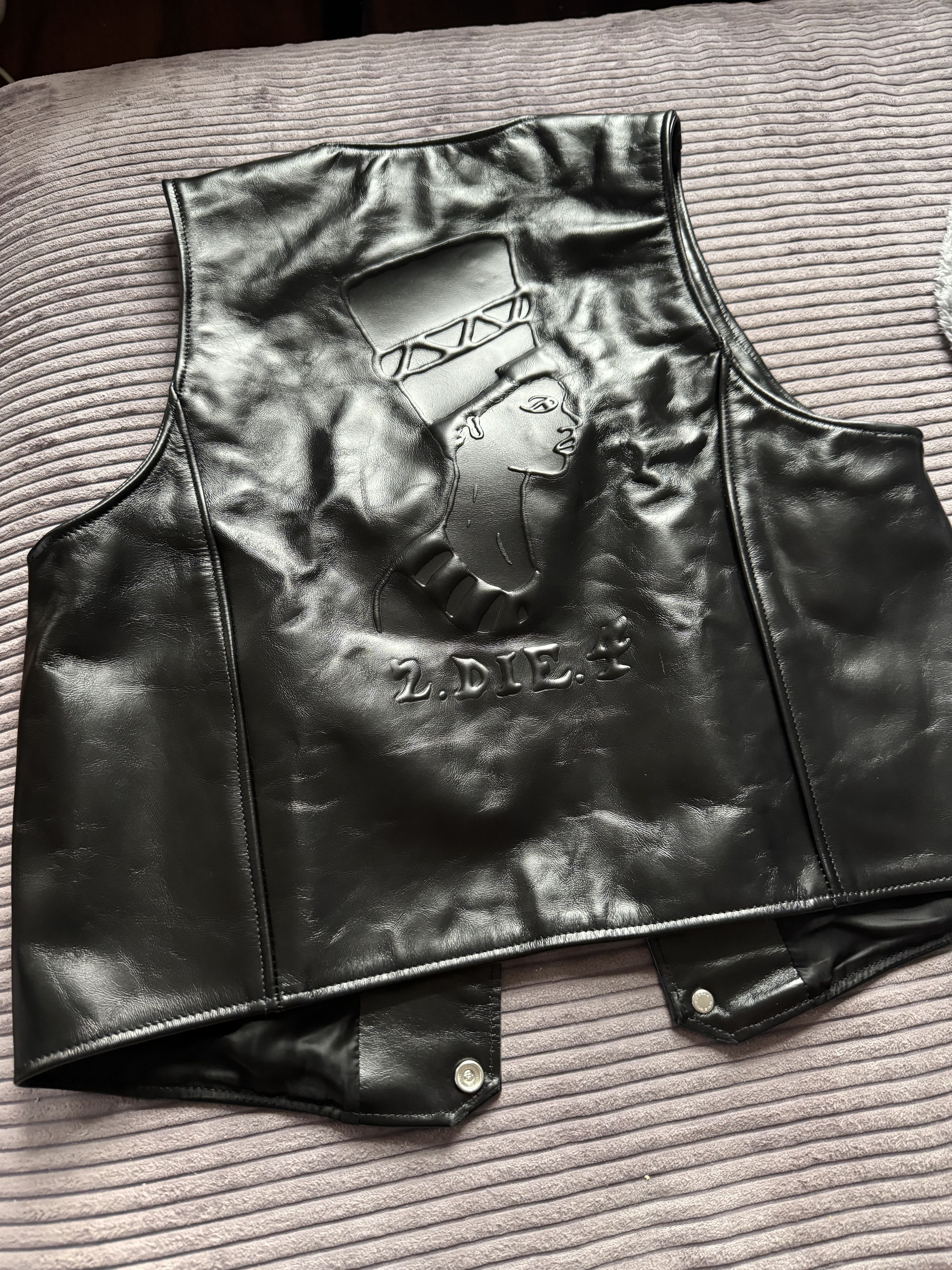 DENIM TEARS Our Legacy x Denim Tears 2Pac Cross Cow Leather Vest Grail S Size US S / EU 44-46 / 1 - 20 Thumbnail