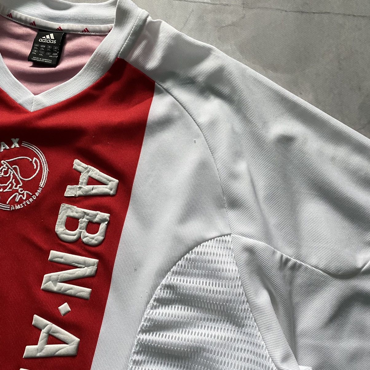 Adidas 2003 Adidas Ajax Blockcore Soccer Jersey Shirt Size US XXL / EU 58 / 5 - 9 Thumbnail