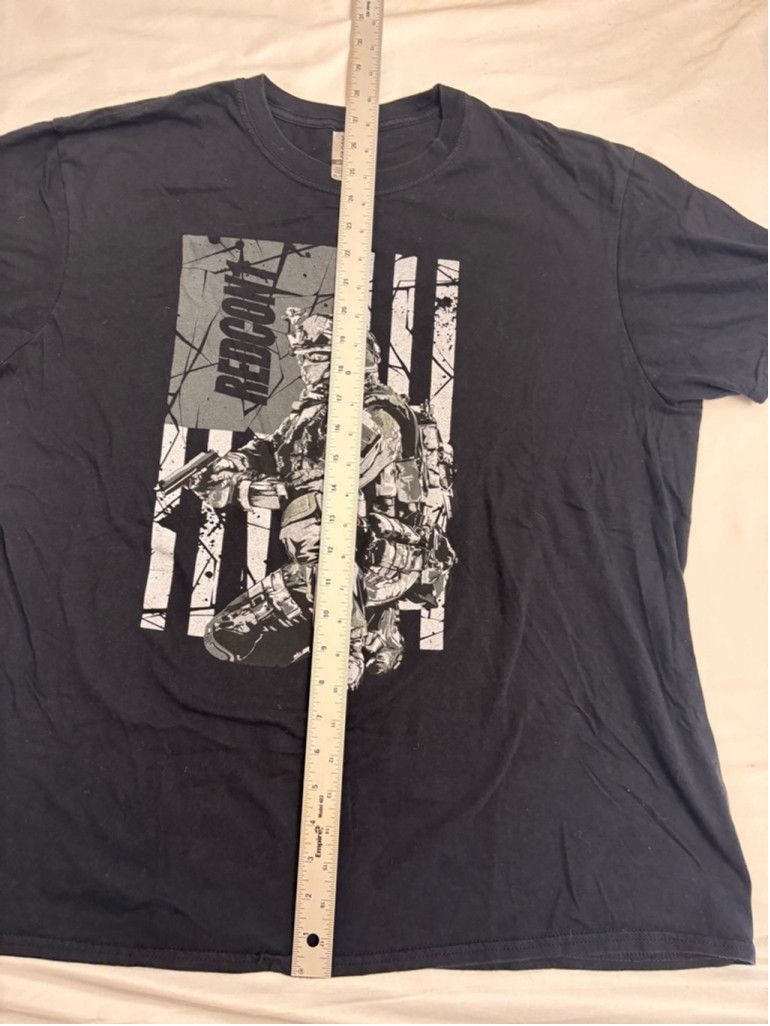 Gildan Men's Gildan Redcon 1 Soldier Graphic T-Shirt XL Black Size US XL / EU 56 / 4 - 5 Thumbnail