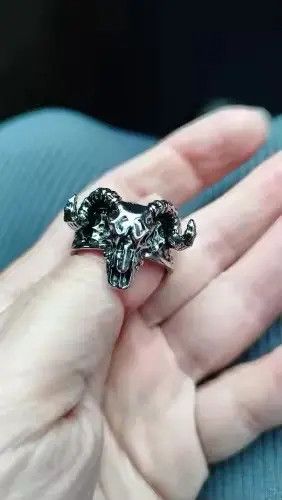 Jewelry Matsusaka x Eno Punk Sheep Head Resizeable Ring Size ONE SIZE - 6 Thumbnail