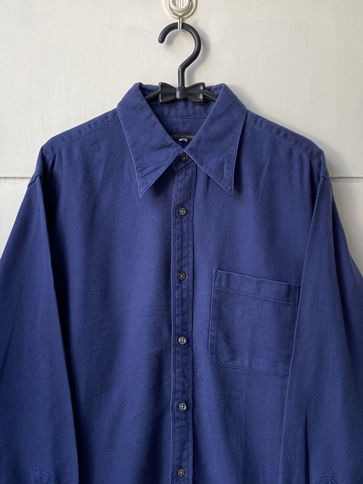 Issey Miyake × Japanese Brand × Tete Homme TETE HOMME Navy Shirt Size US M / EU 48-50 / 2 - 3 Thumbnail