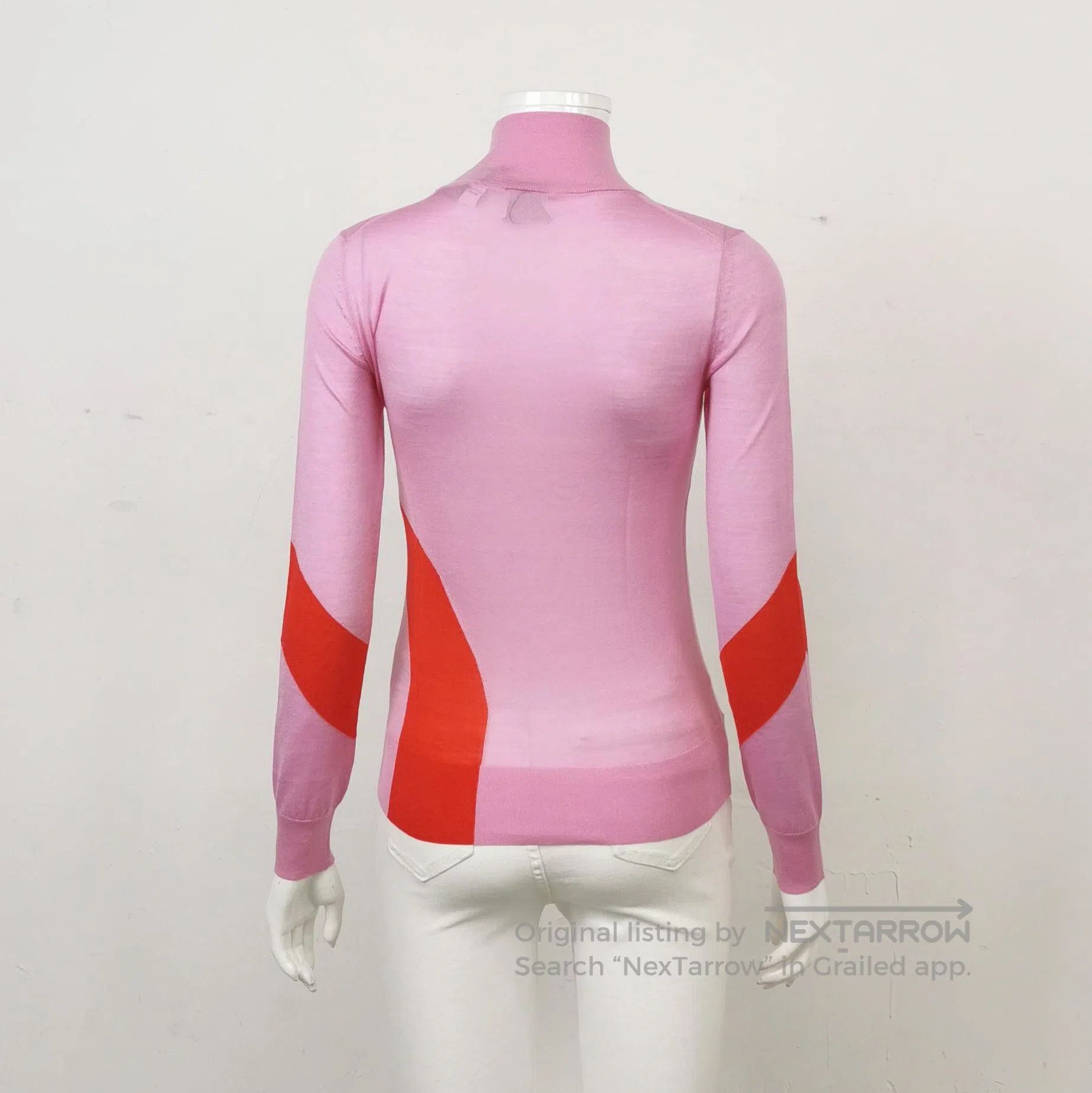 Burberry Burberry Colorblock Wool Silk Blend Turtleneck Sweater . Size US XXS / EU 40 - 2 Thumbnail