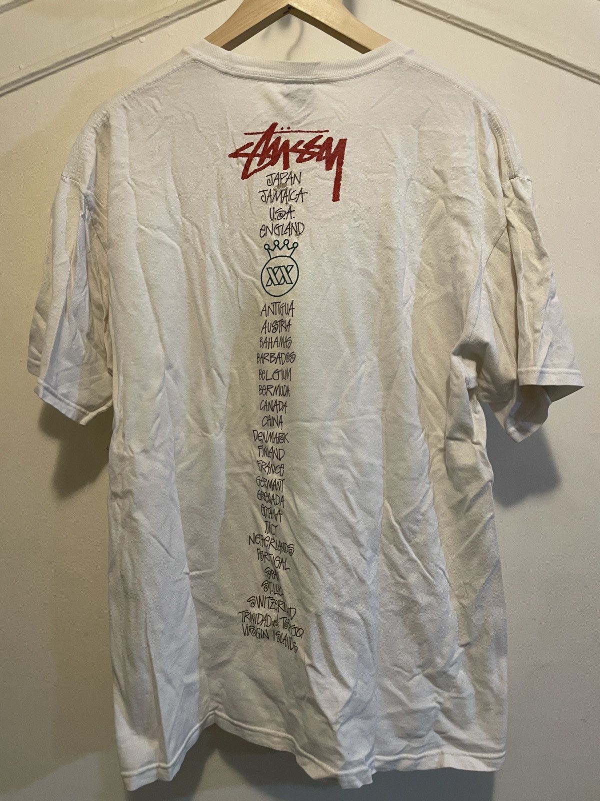 Vintage STUSSY × MIGHTY CROWN × NINE RULAZ T-shirt Sz L | Grailed