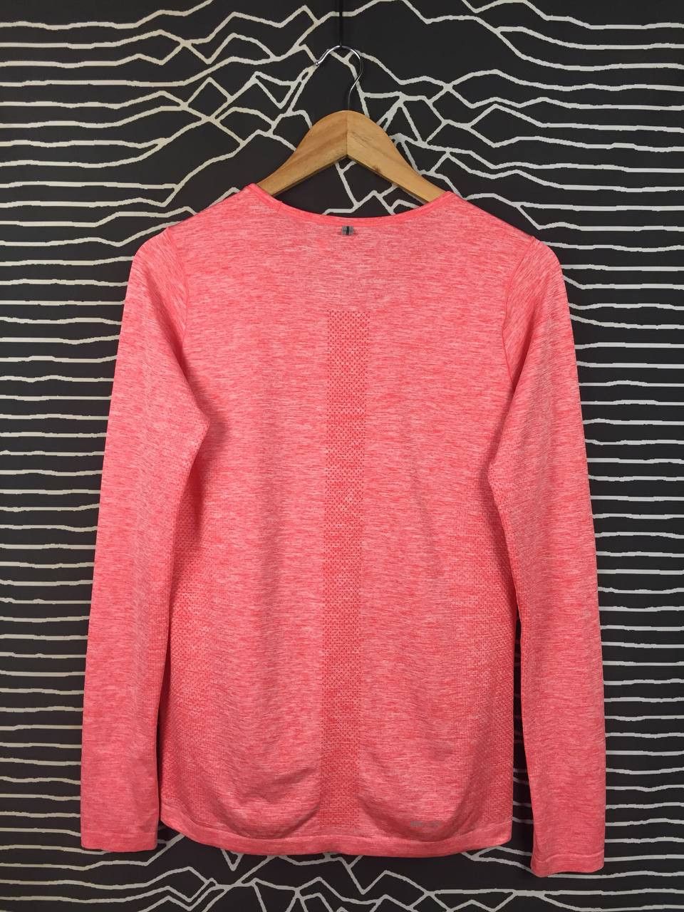 Nike Nike Women's Dri-FIT Knit Seamless Running Top Pink Coral Size L / US 10 / IT 46 - 6 Thumbnail