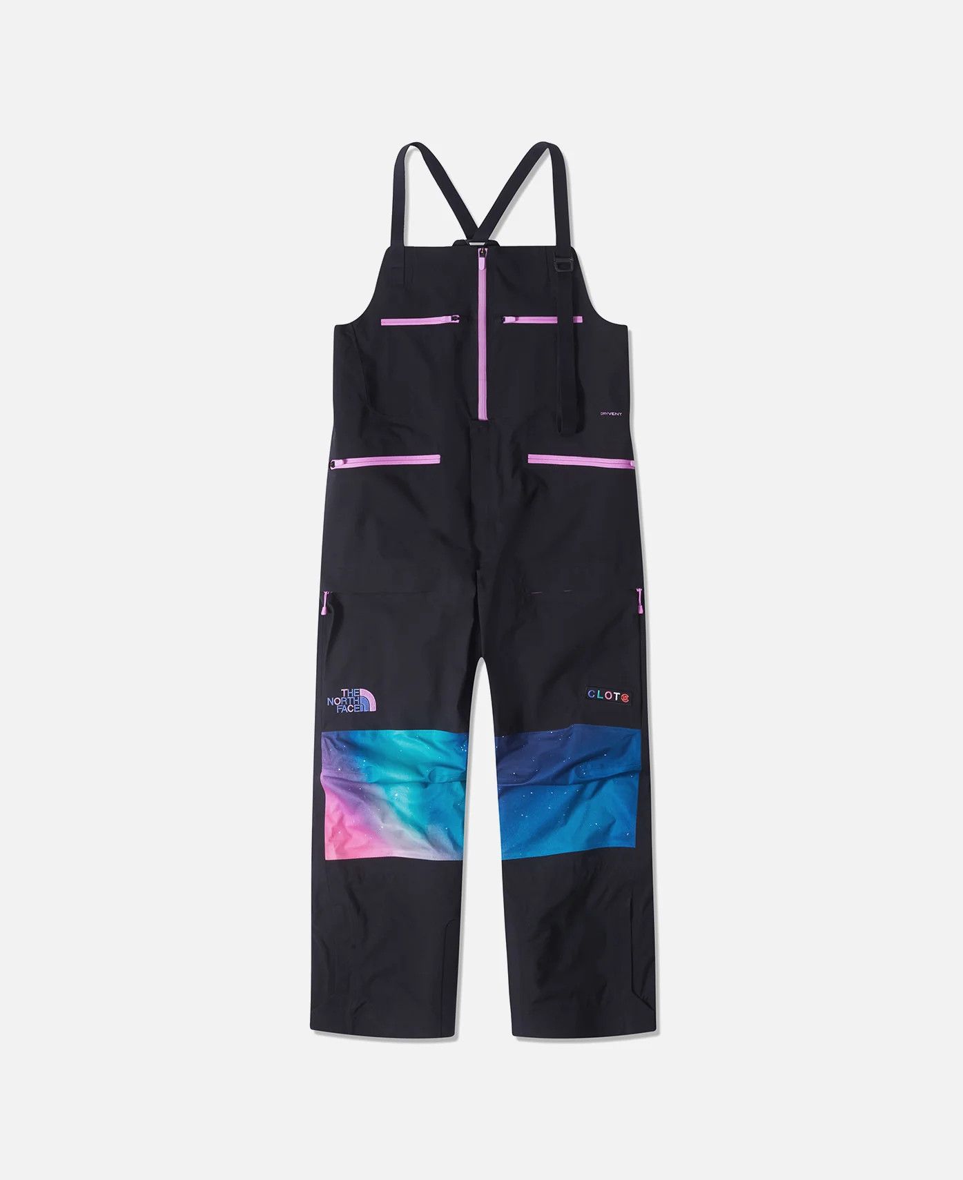 image of Clot x Kazuki Kuraishi Aurora Snow Bib (Black), Men's (Size Large)