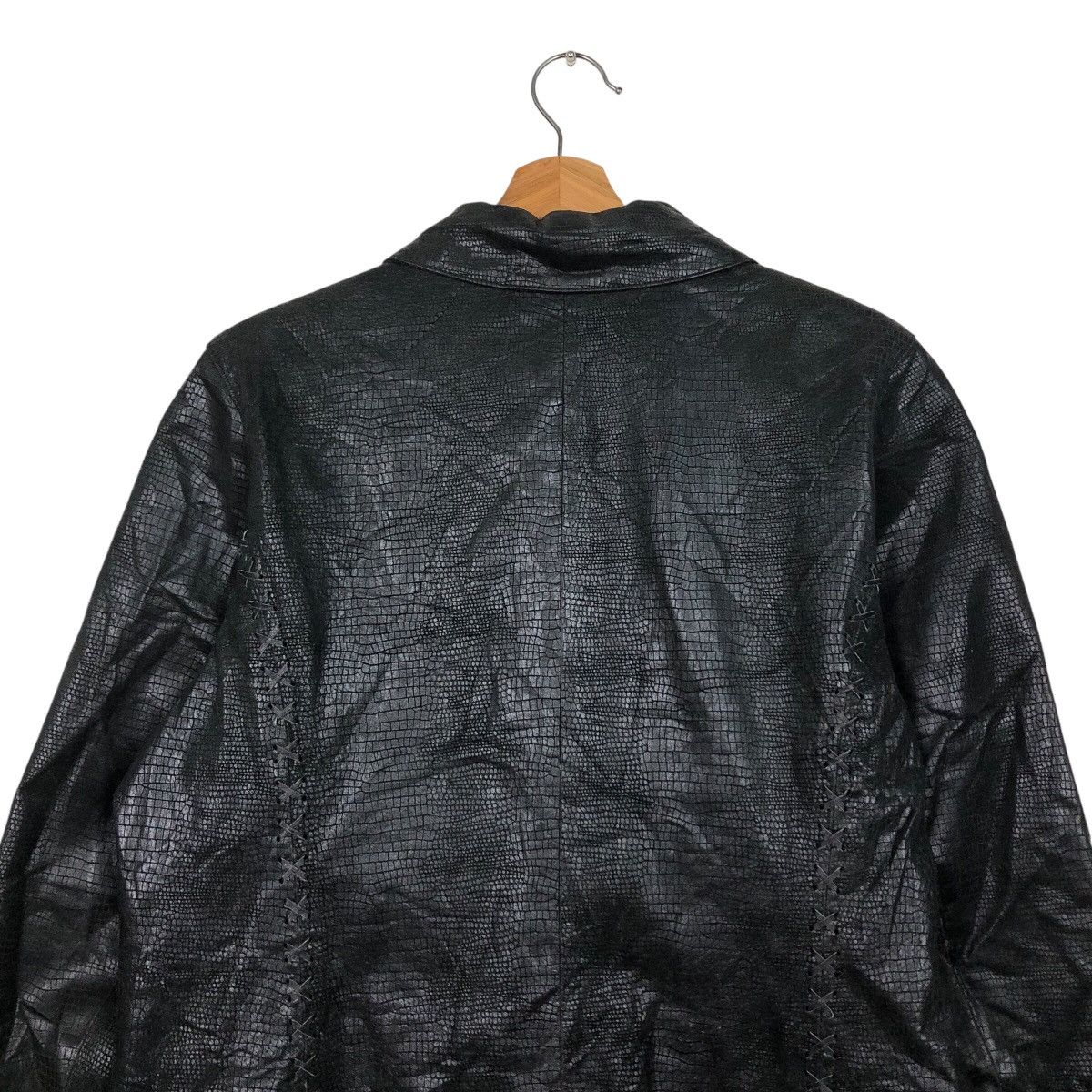 Japanese Brand 📌Vintage Biker Leather Jacket Captious Person Issey Miyake Size US L / EU 52-54 / 3 - 10 Thumbnail