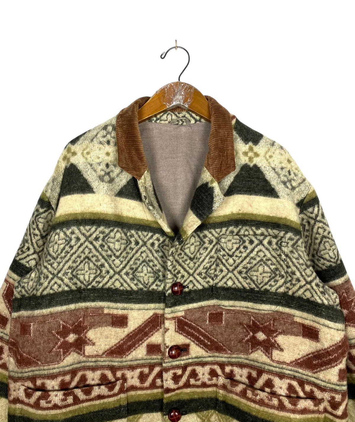Japanese Brand Rare‼️ Vintage Haag Gents Navajo Aztec Jacket Size US L / EU 52-54 / 3 - 4 Thumbnail