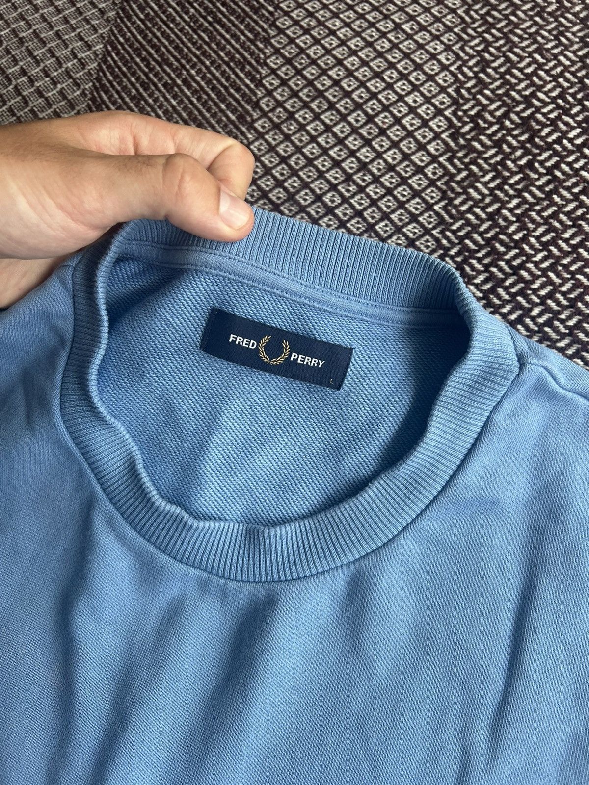 Fred Perry Fred Perry Big Logo Sweatshirt Blue Casual Size L Streetwear Size US L / EU 52-54 / 3 - 6 Thumbnail
