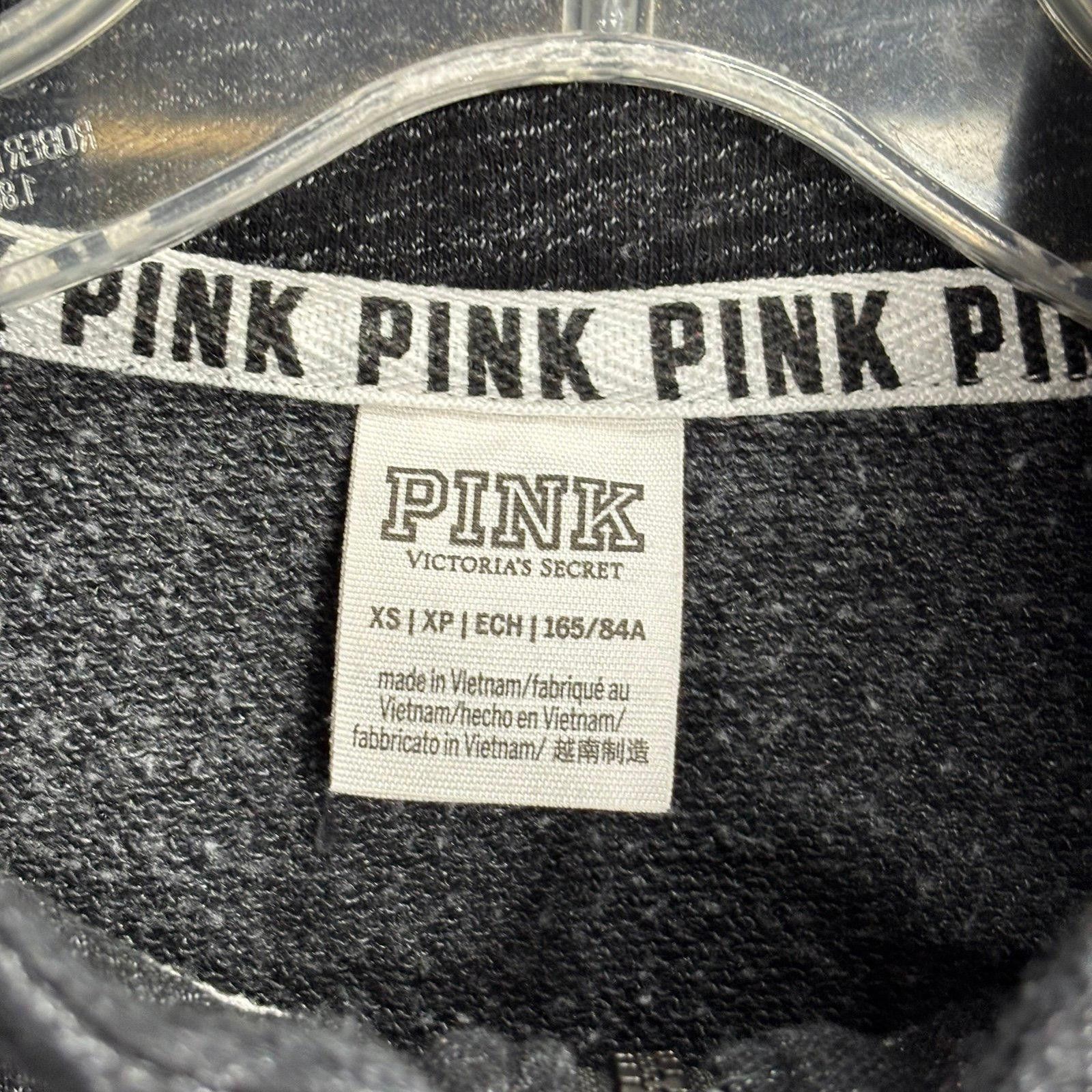 Pink PINK XS Women’s 1/4 Zip Pullover Size ONE SIZE - 4 Thumbnail