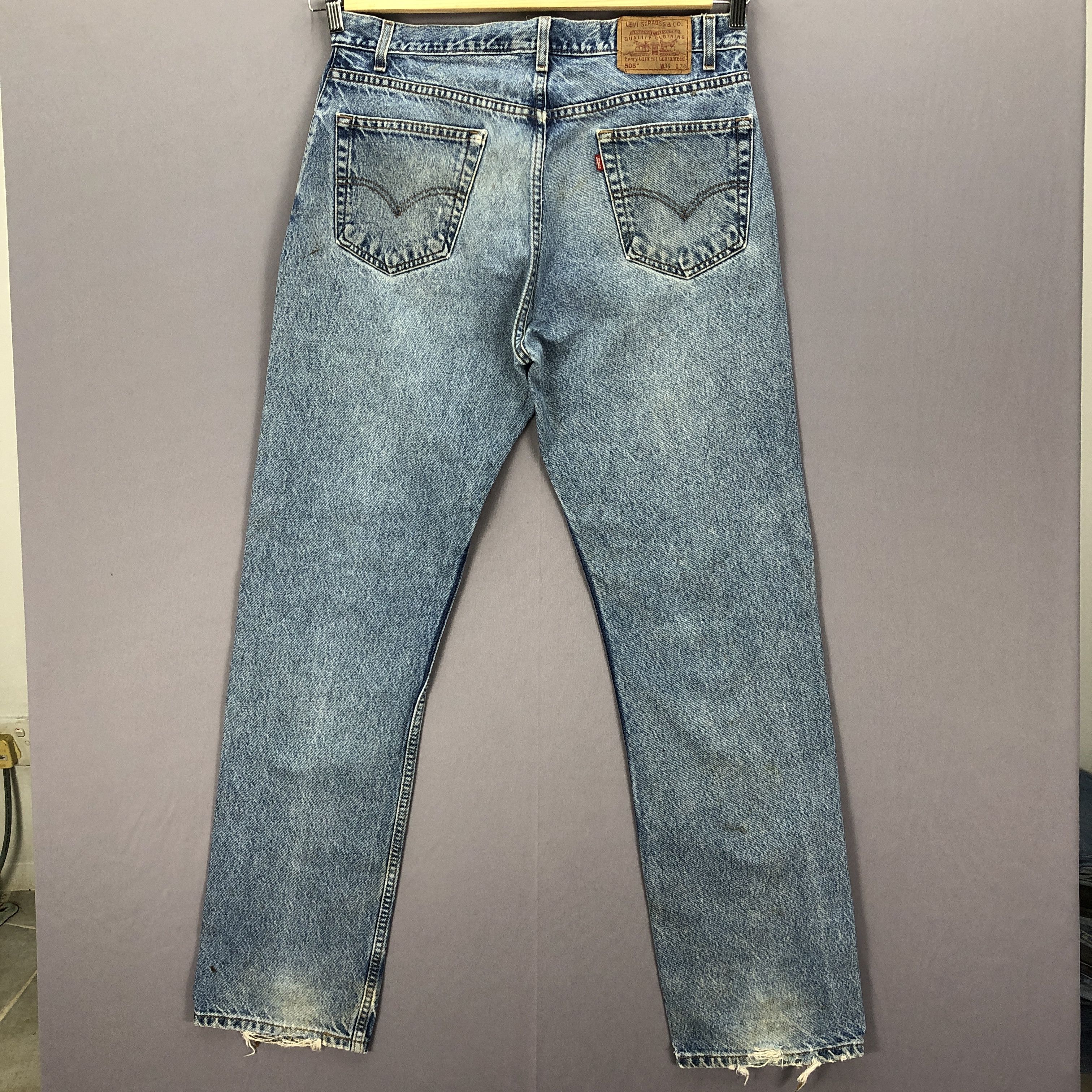 Levi's × Vintage Vintage Levis Stonewash Jeans Levi's Faded Light Wash Denim Size US 34 / EU 50 - 2 Thumbnail