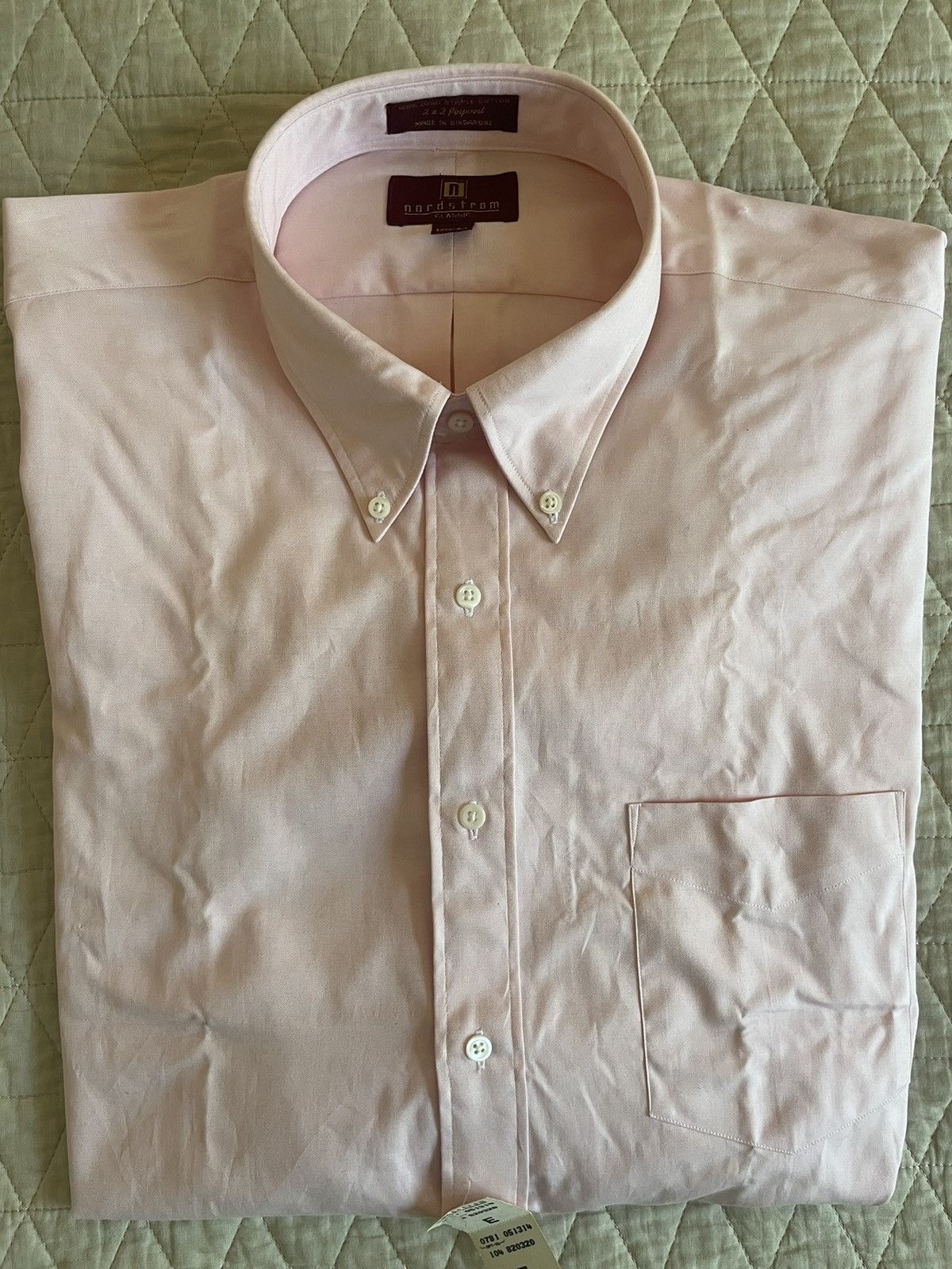 Nordstrom Deadstock-Vintage Pinpoint Button Down Oxford Size US XL / EU 56 / 4 - 1 Thumbnail