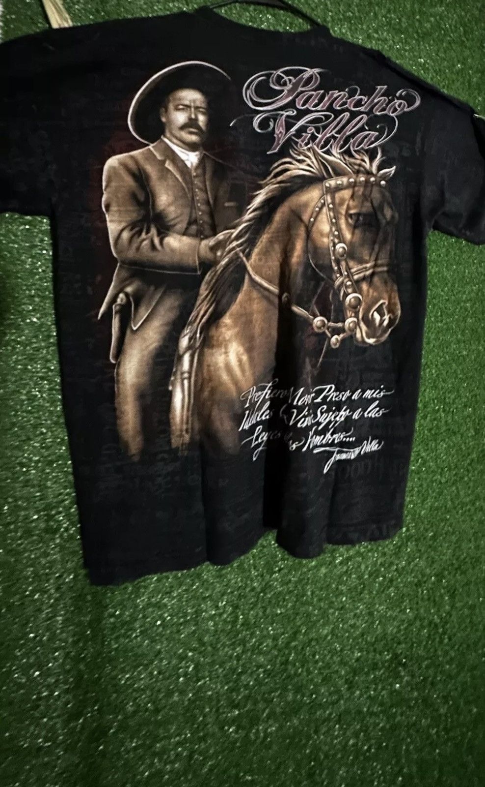 Vintage 90s Vintage Pancho Villa All Over Print Tee Size US XXL / EU 58 / 5 - 1 Thumbnail