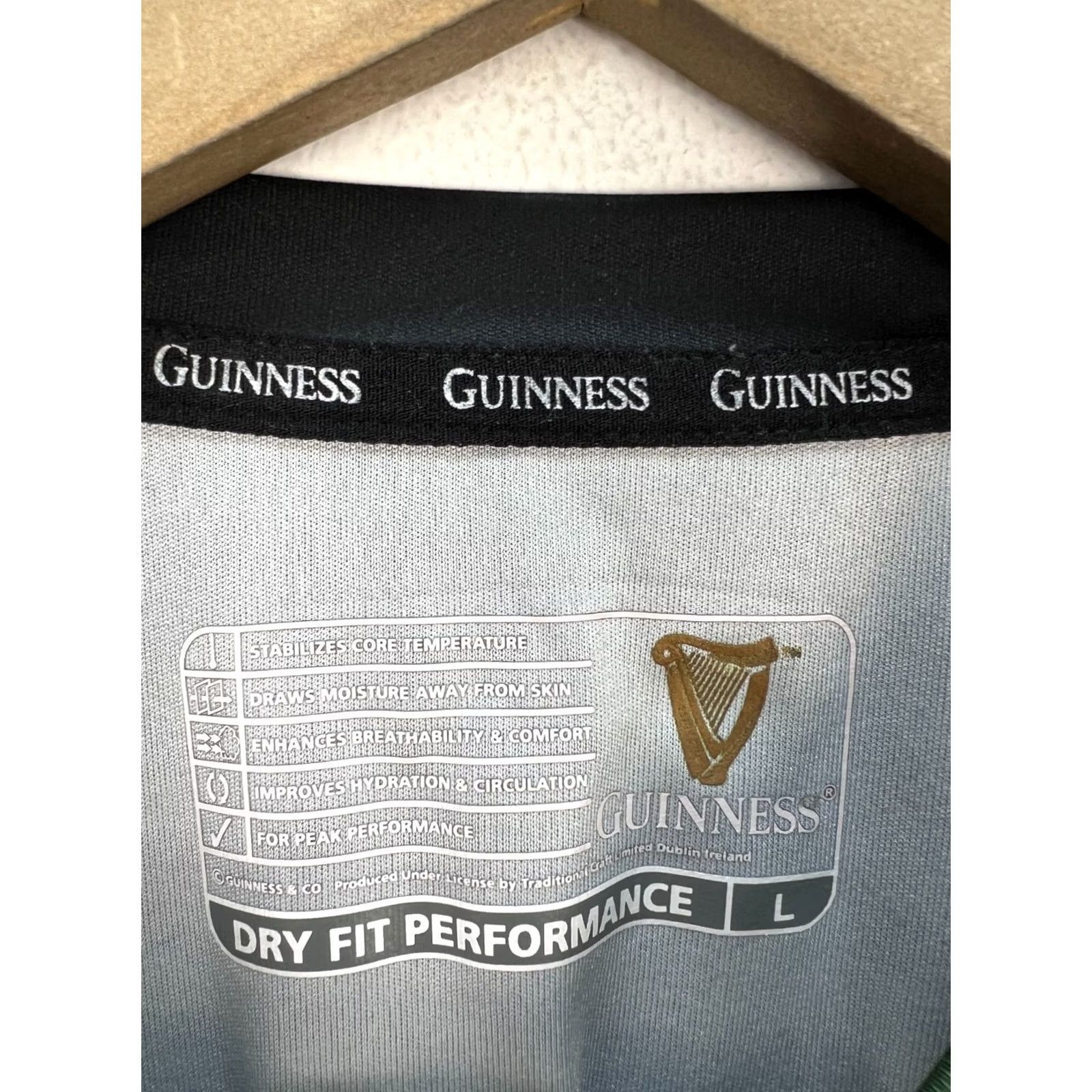 Vintage Guinness GAA Shirt Logo Graphic Promo Jersey Size L Green Men T-Shirt Crew Neck Short Sleeve Vintage-Style? Size US L / EU 52-54 / 3 - 5 Thumbnail