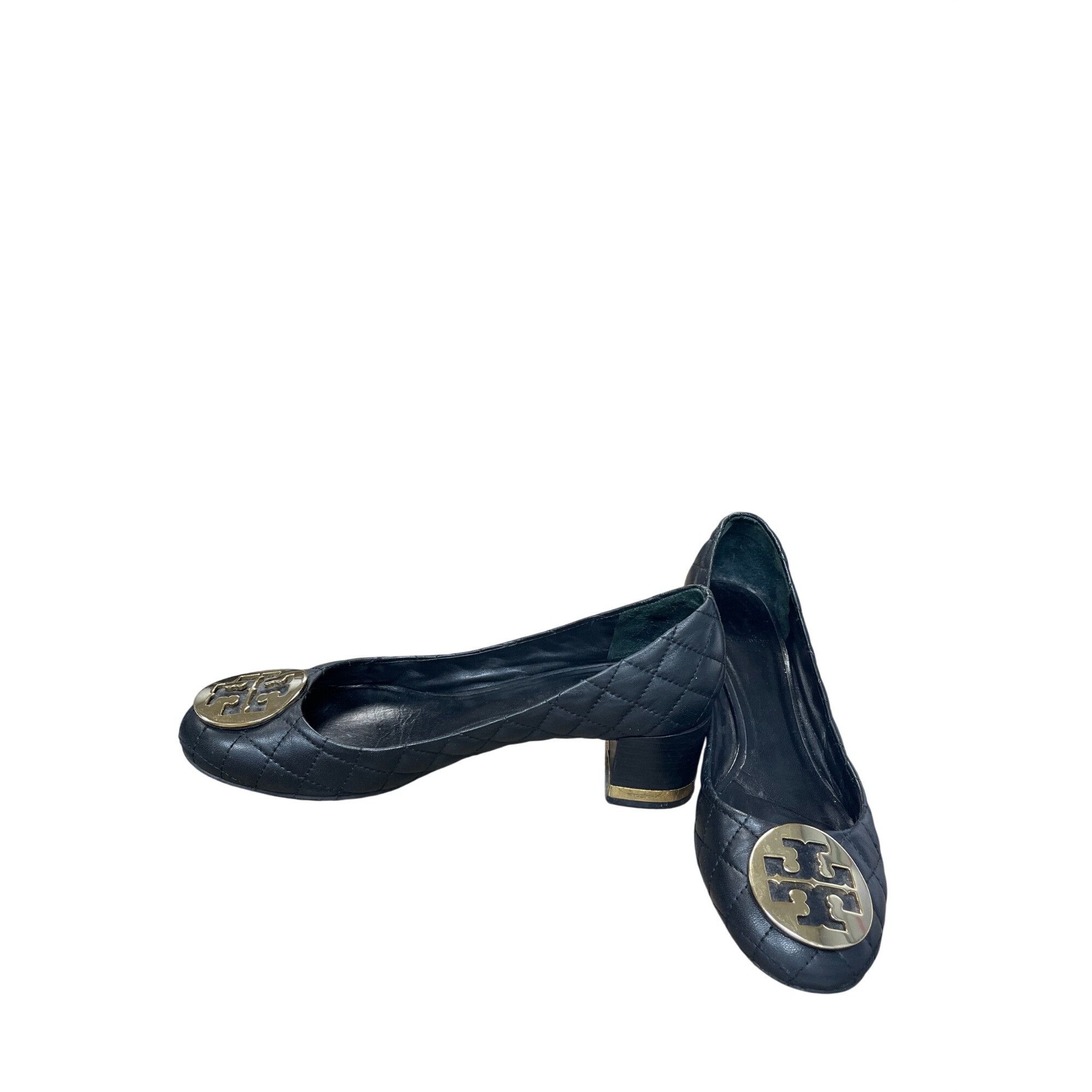 Tory Burch Tory Burch Womans Black Leather quilted 2.5" Slip on heels Size US 6 / IT 36 - 2 Thumbnail