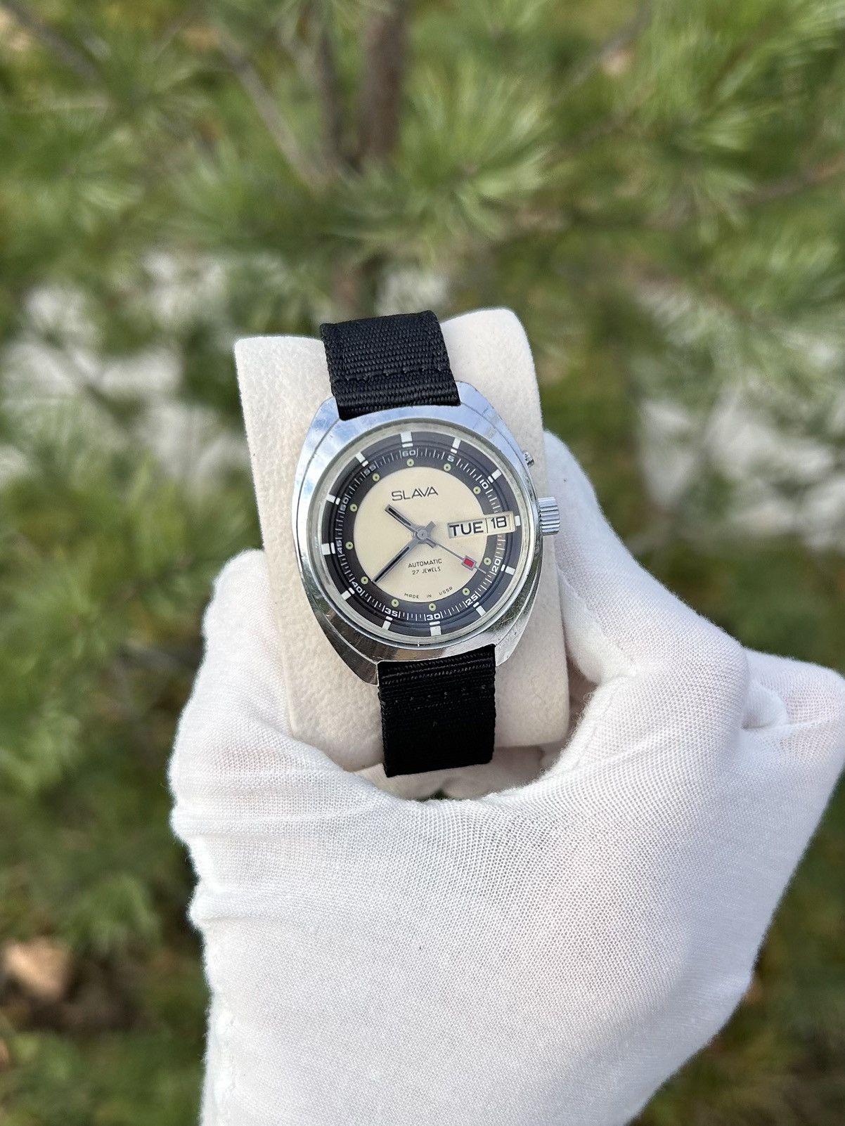 Vintage Vintage Watch Slava Made in USSR Soviet Mechanical 1980s Size ONE SIZE - 12 Thumbnail