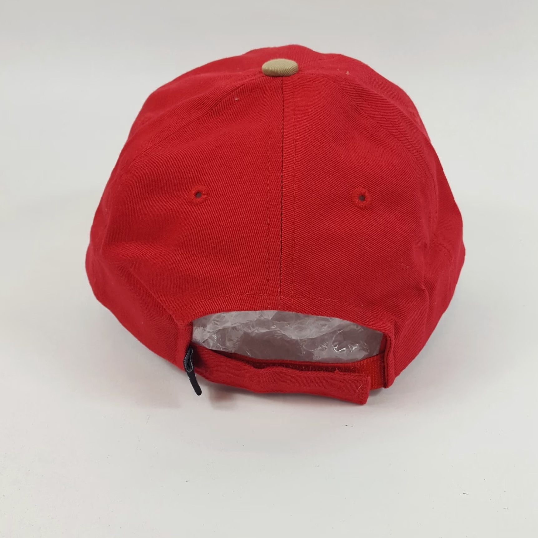 Vintage VINTAGE Town Talk Baseball Cap Hat Men One Size Red 90s Music Band Adjustable Cap Size ONE SIZE - 4 Thumbnail