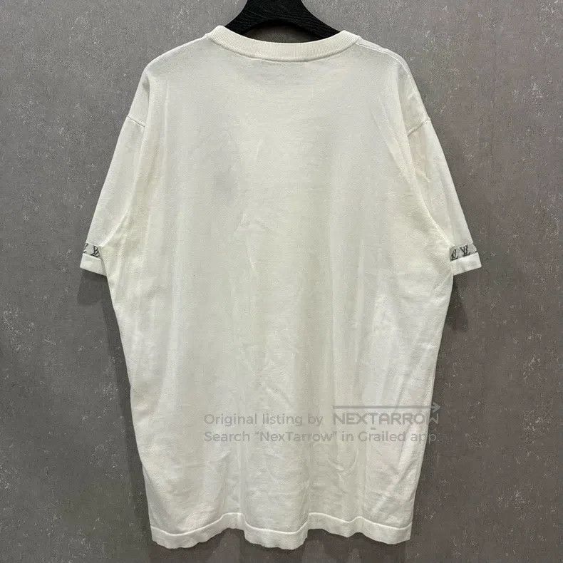 Louis Vuitton Louis Vuitton White Pin Short Sleeve Size US L / EU 52-54 / 3 - 2 Thumbnail