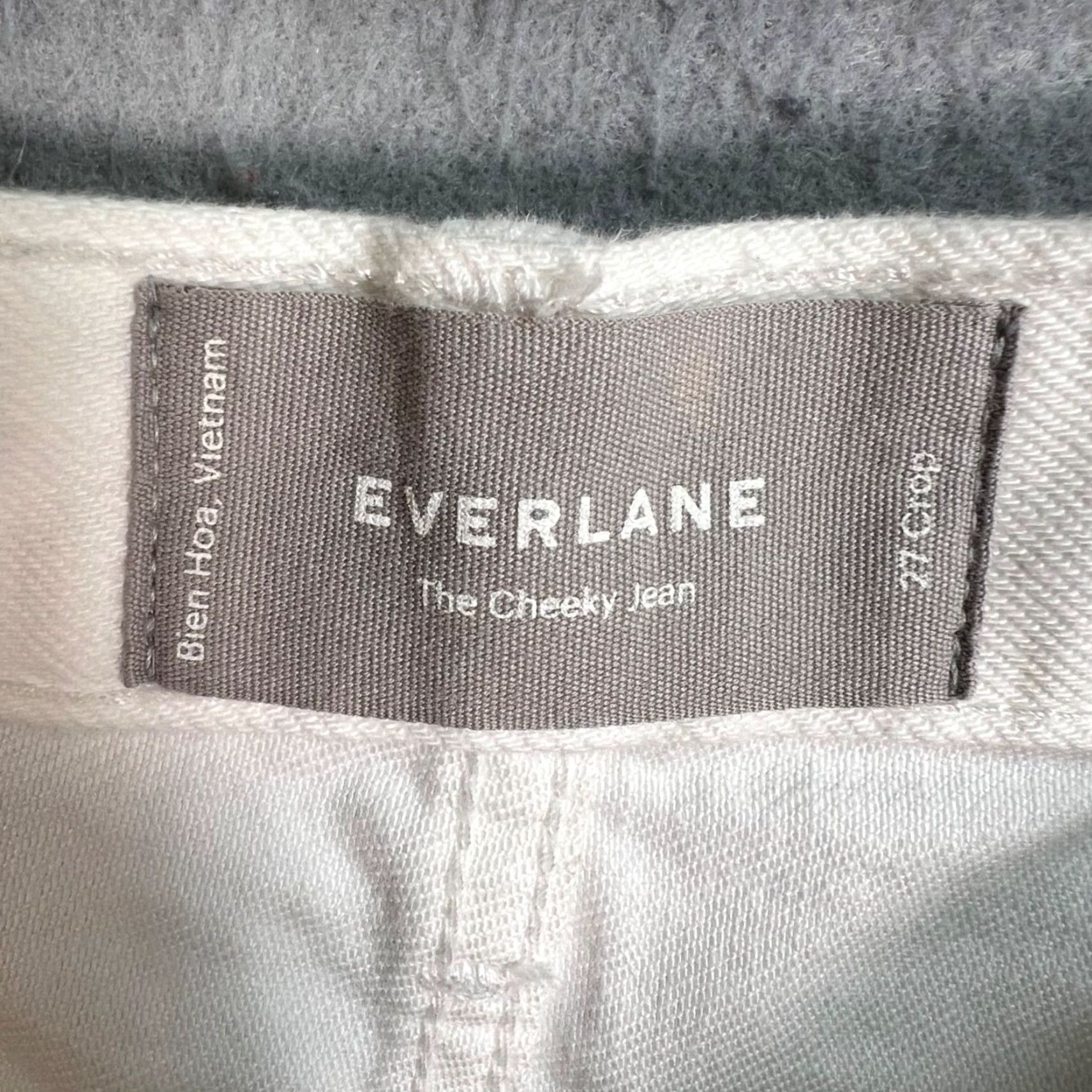 Everlane Everlane White Womens 27 Crop Cheeky Jean High-Waisted Straight Leg Pants Jeans 27 White 90s Crop Womens Size 27" / US 4 / IT 40 - 3 Thumbnail