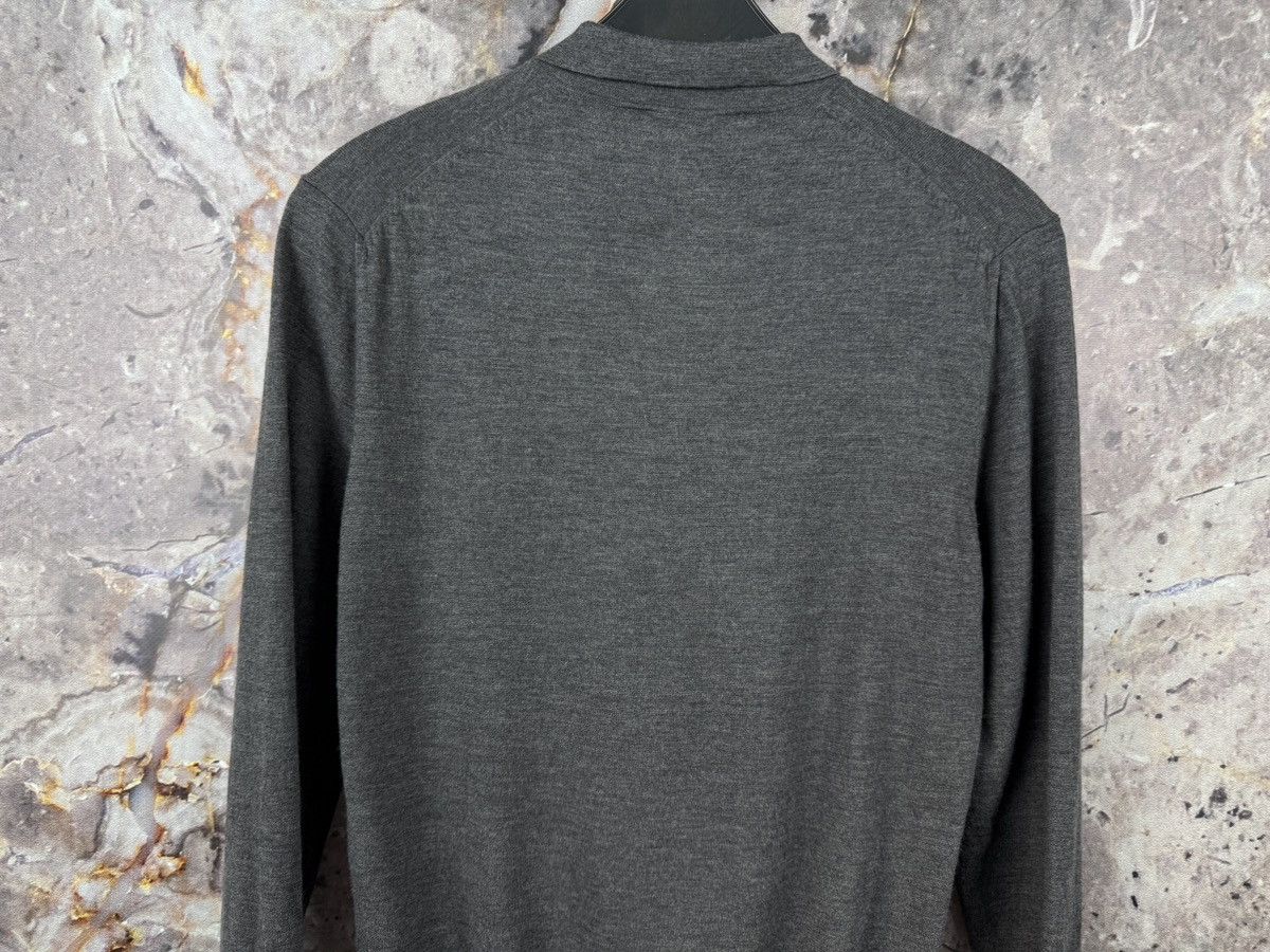 Reiss Nigel Hall Men’s Long Sleeve Polo Sweater Dark Gray Size M Size US M / EU 48-50 / 2 - 11 Thumbnail