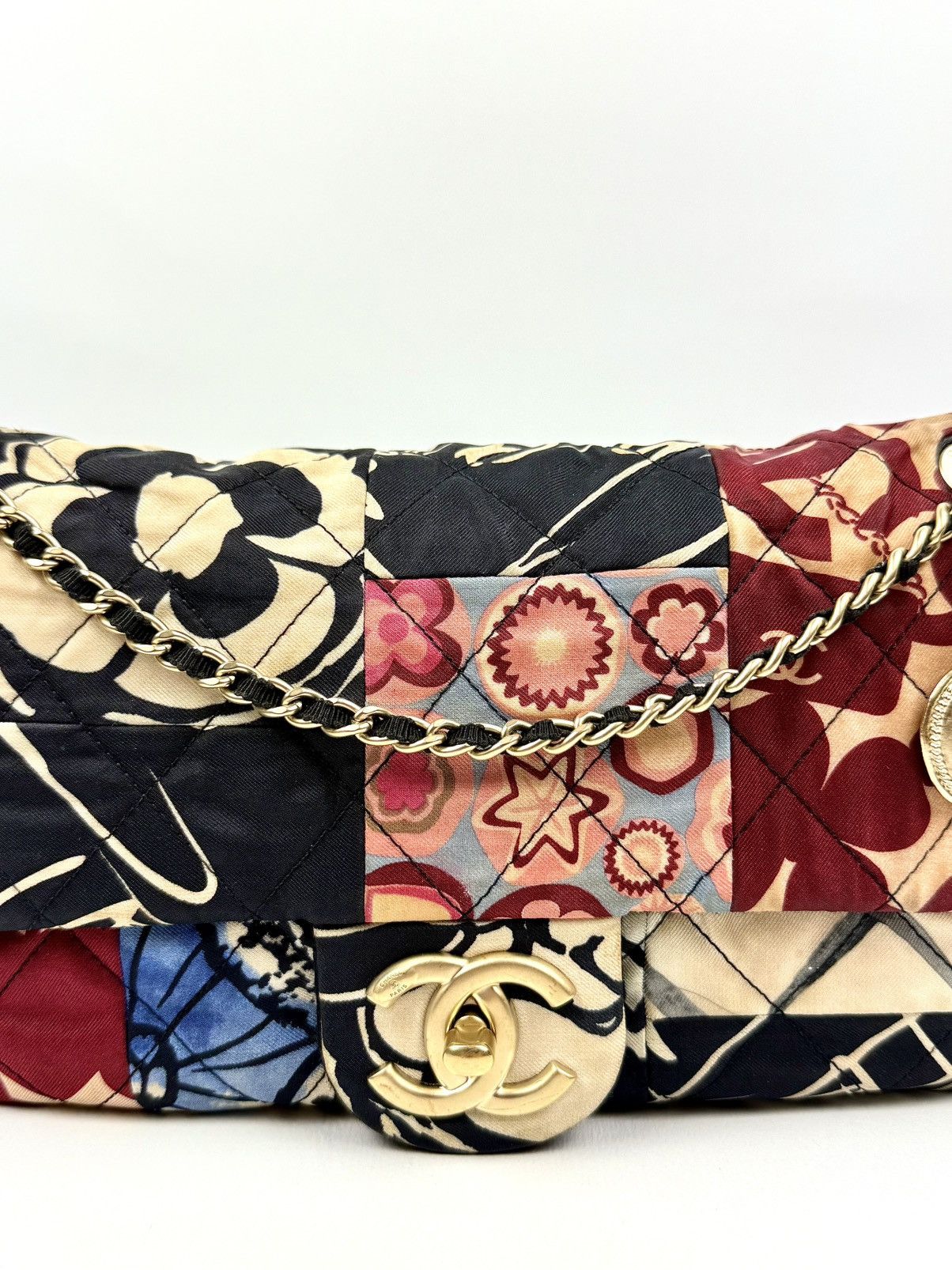 Chanel Chanel - 2014 - Jersey - Patchwork - Mini - Flap Size ONE SIZE - 4 Thumbnail