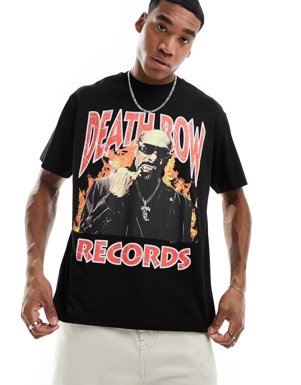Death Row Records 🇺🇸 Y2K Death Row Records Snoop Dog T-Shirt Tupac Dr Dre Dogg Size US L / EU 52-54 / 3 - 3 Thumbnail