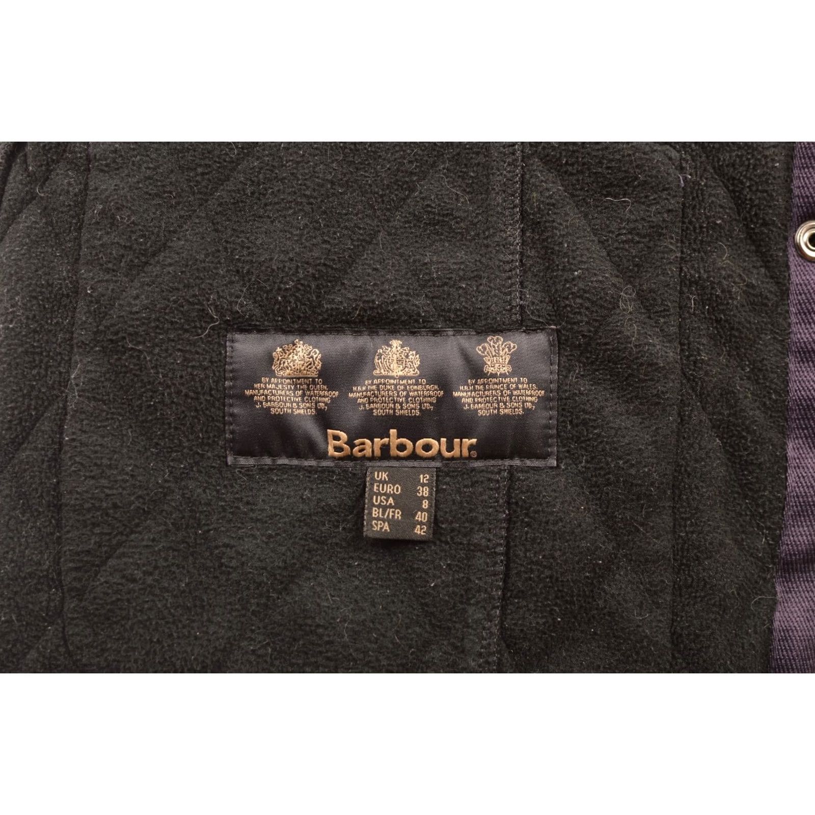 Barbour Barbour International Purple Quilted Belted Jacket Size UK 12 Womens Size XL / US 12-14 / IT 48-50 - 8 Thumbnail